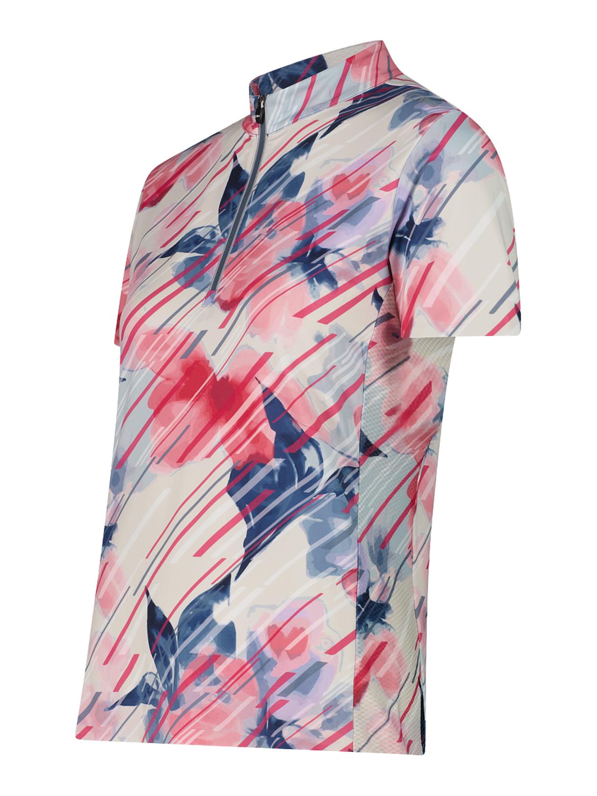Damen Radshirt mit Blumenprint und Dry Function 3