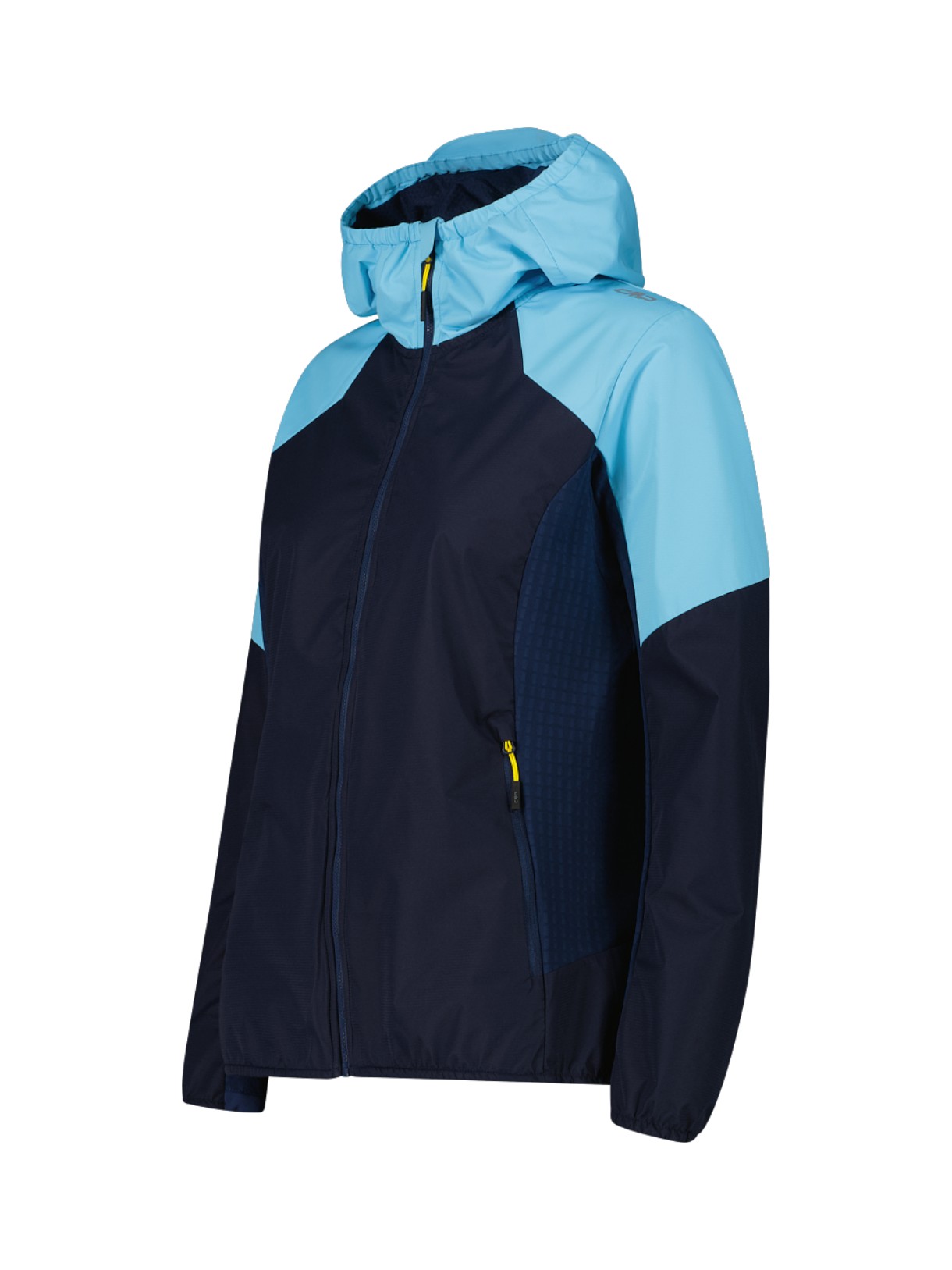 Damen Unlimitech Shell Jacke Clima Protect mit Kapuze blau 3