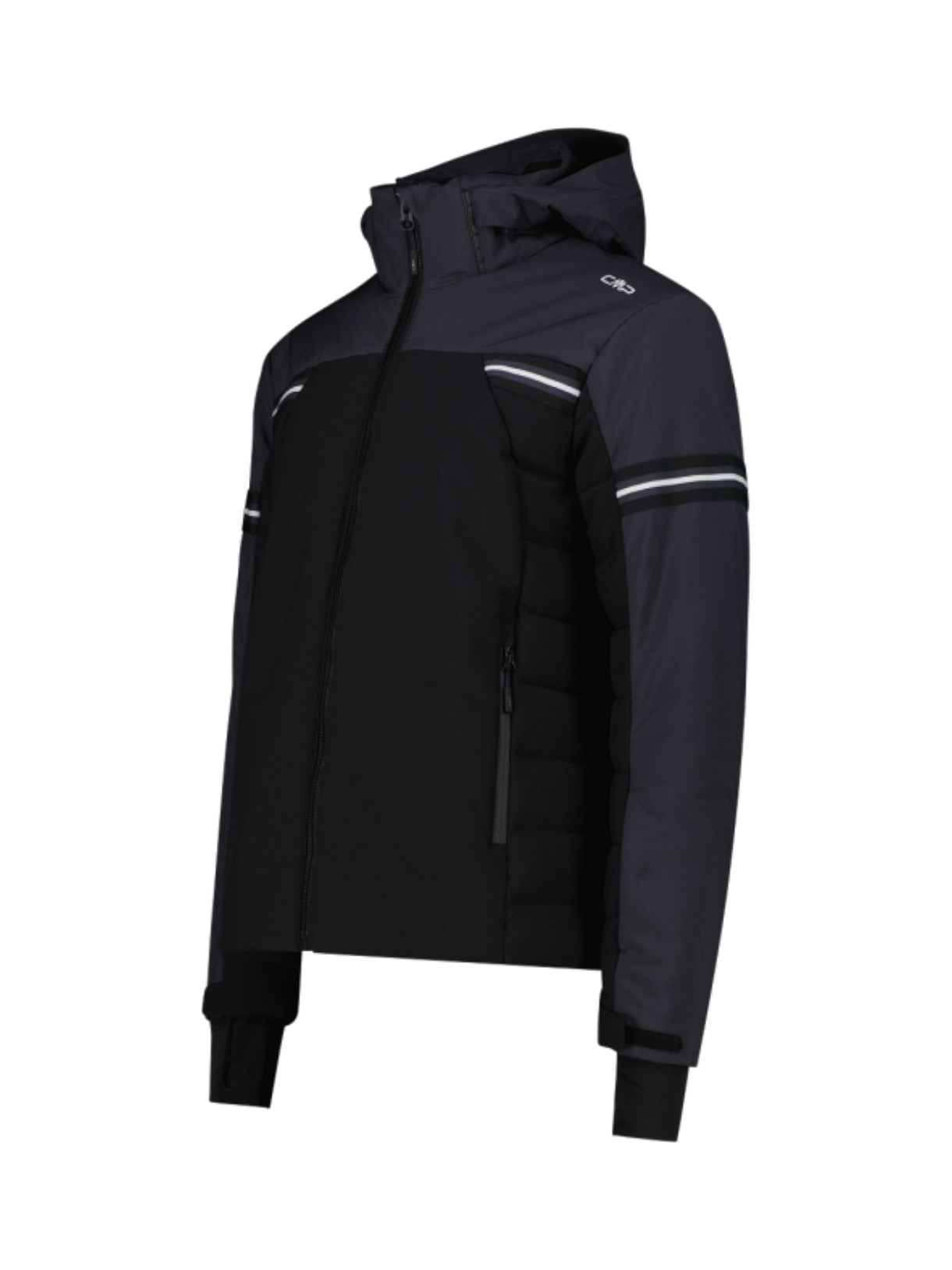 Herren 4 Wege Stretch Skijacke mit abnehmbarer Kapuze 3