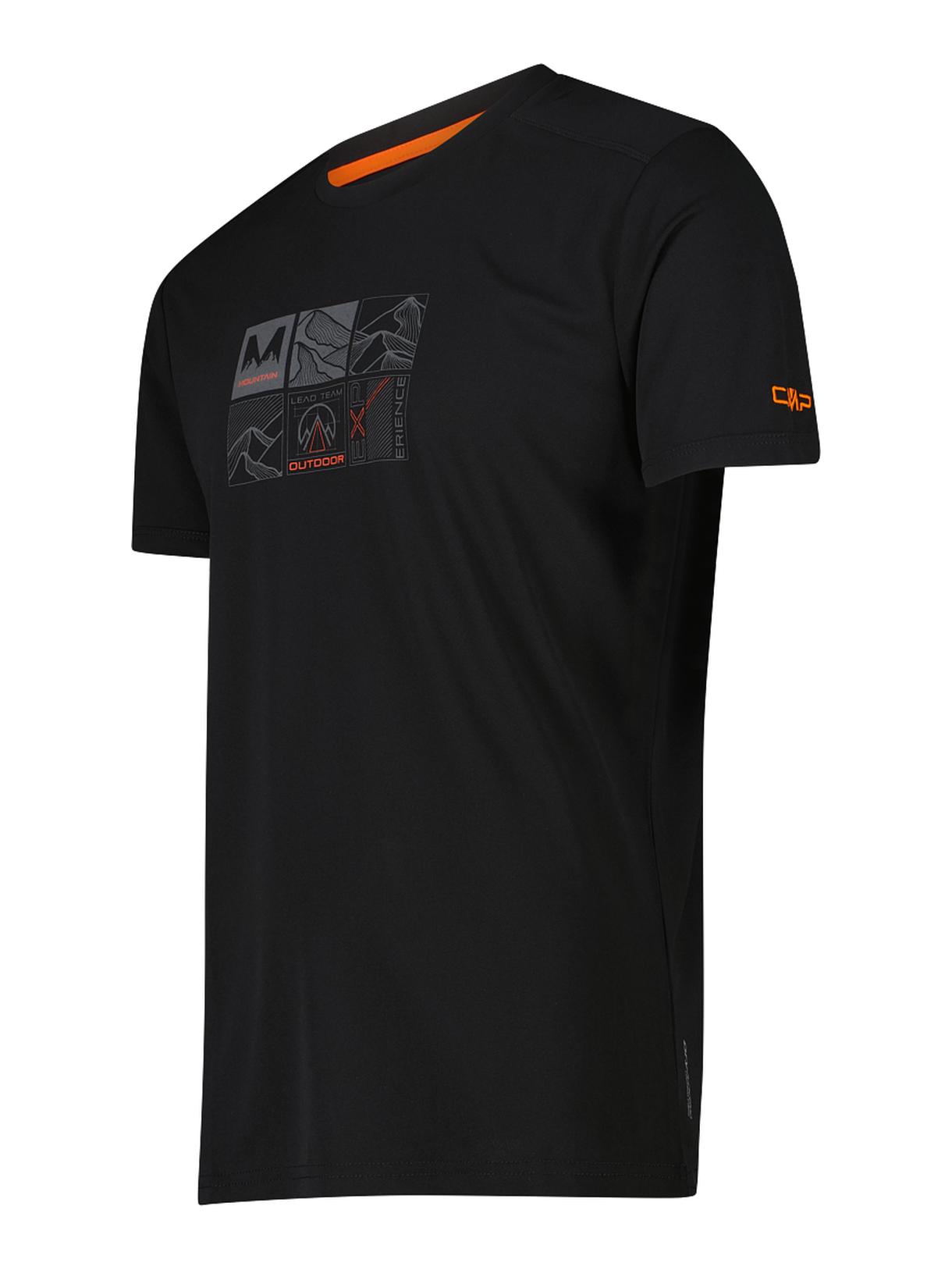 Herren T-Shirt aus Piqué mit Dry-Function und Adventure-Print 3