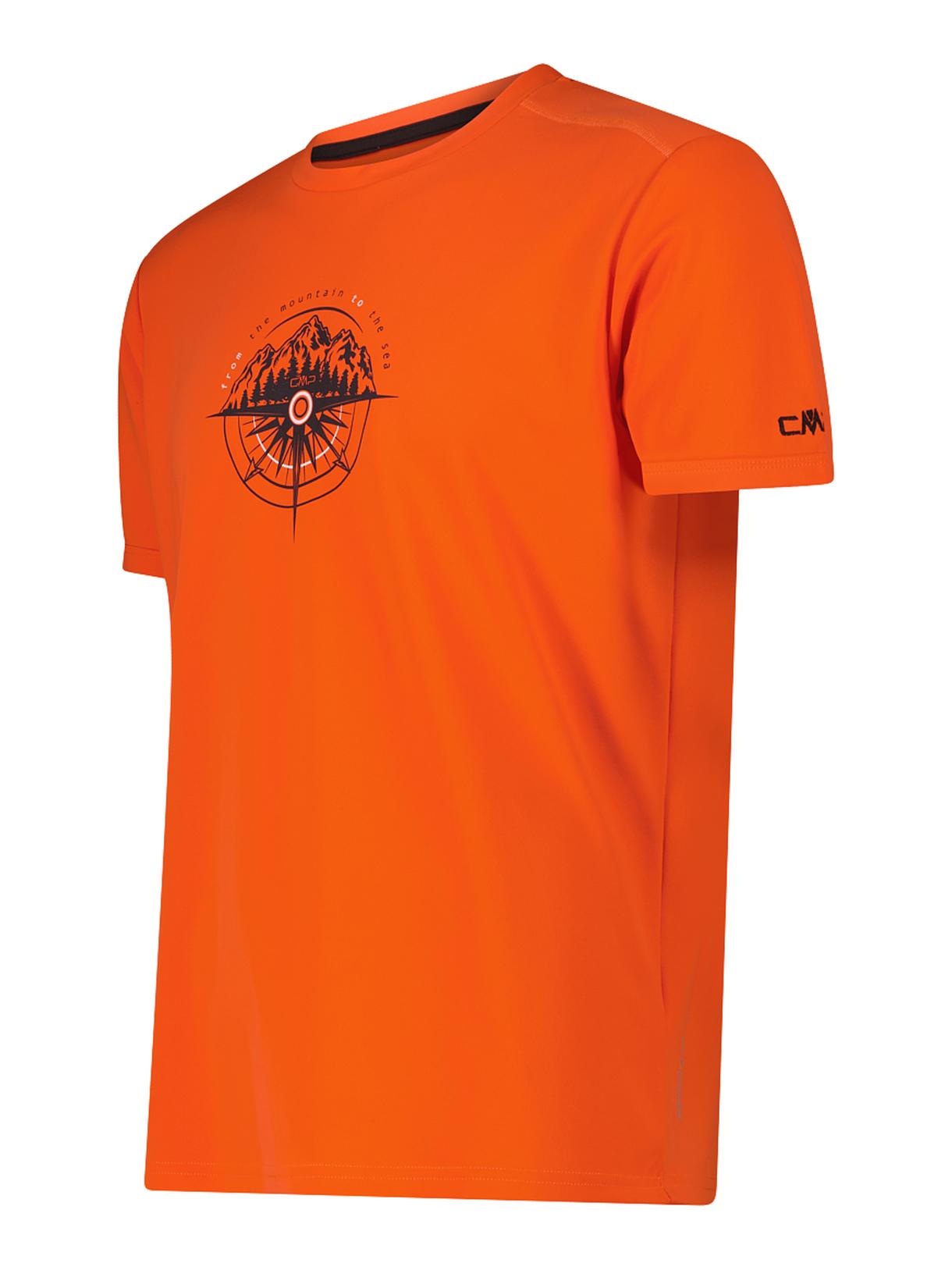 Herren T-Shirt aus Piqué mit Dry-Function und Adventure-Print 3