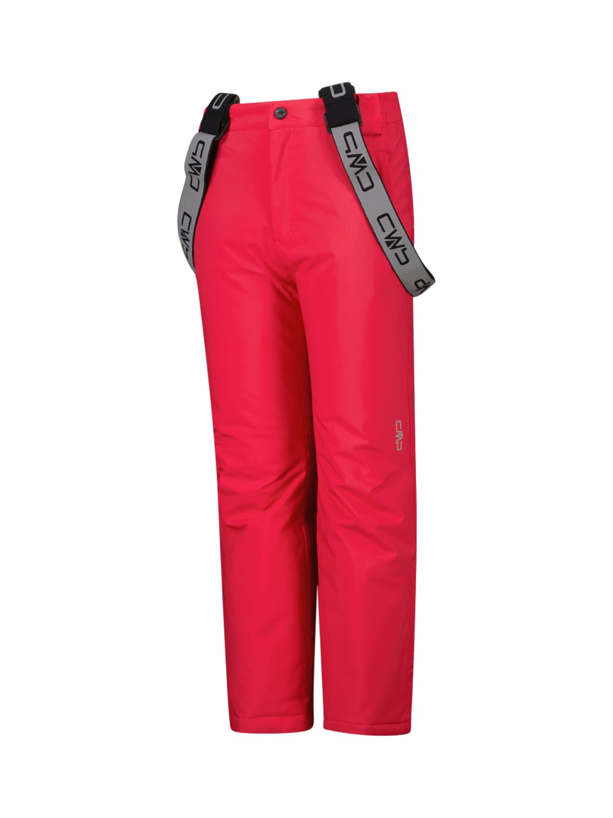 Kinder Skihose Clima Protect mit abnehmbaren Trägern pink 3