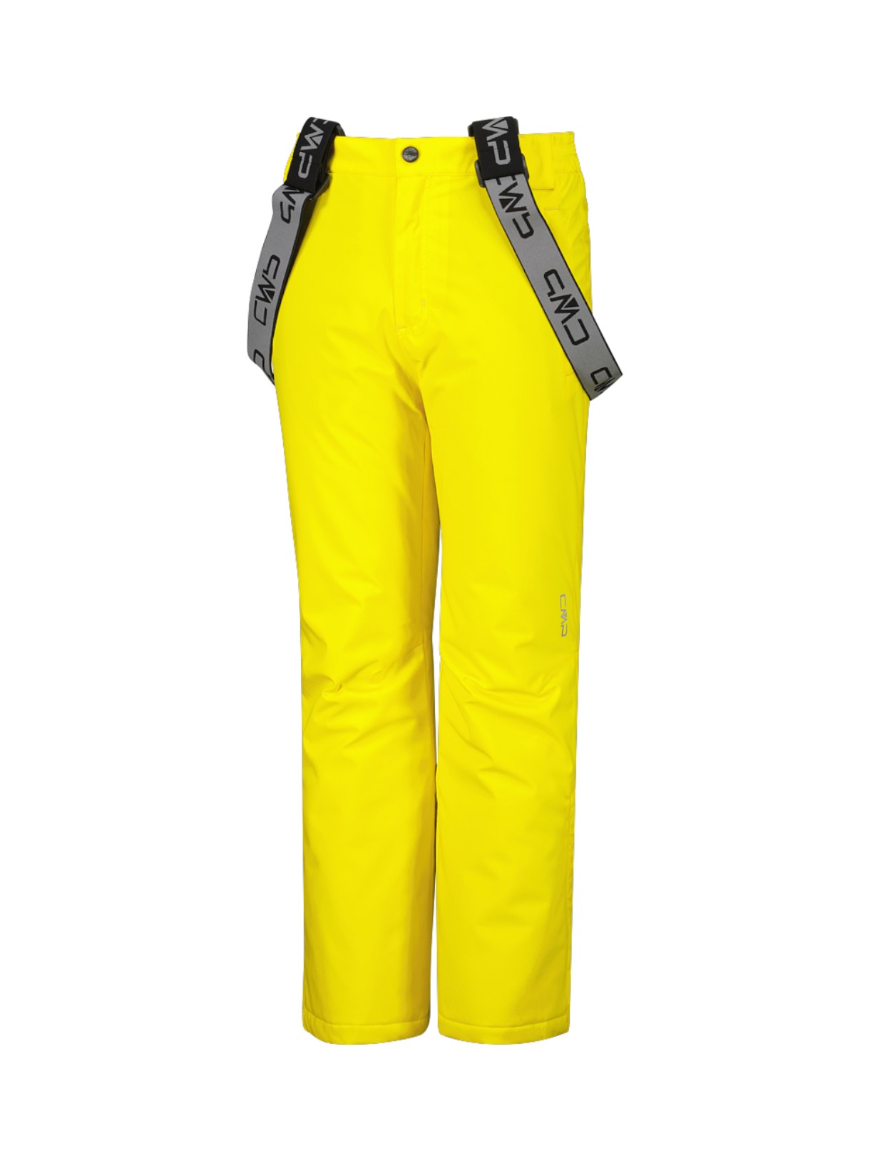 Kinder Skihose Clima Protect mit abnehmbaren Trägern gelb 3
