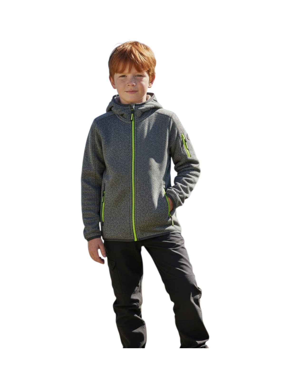 Kinder Sweatshirt mit Kapuze aus Knit Tech Fleece 3