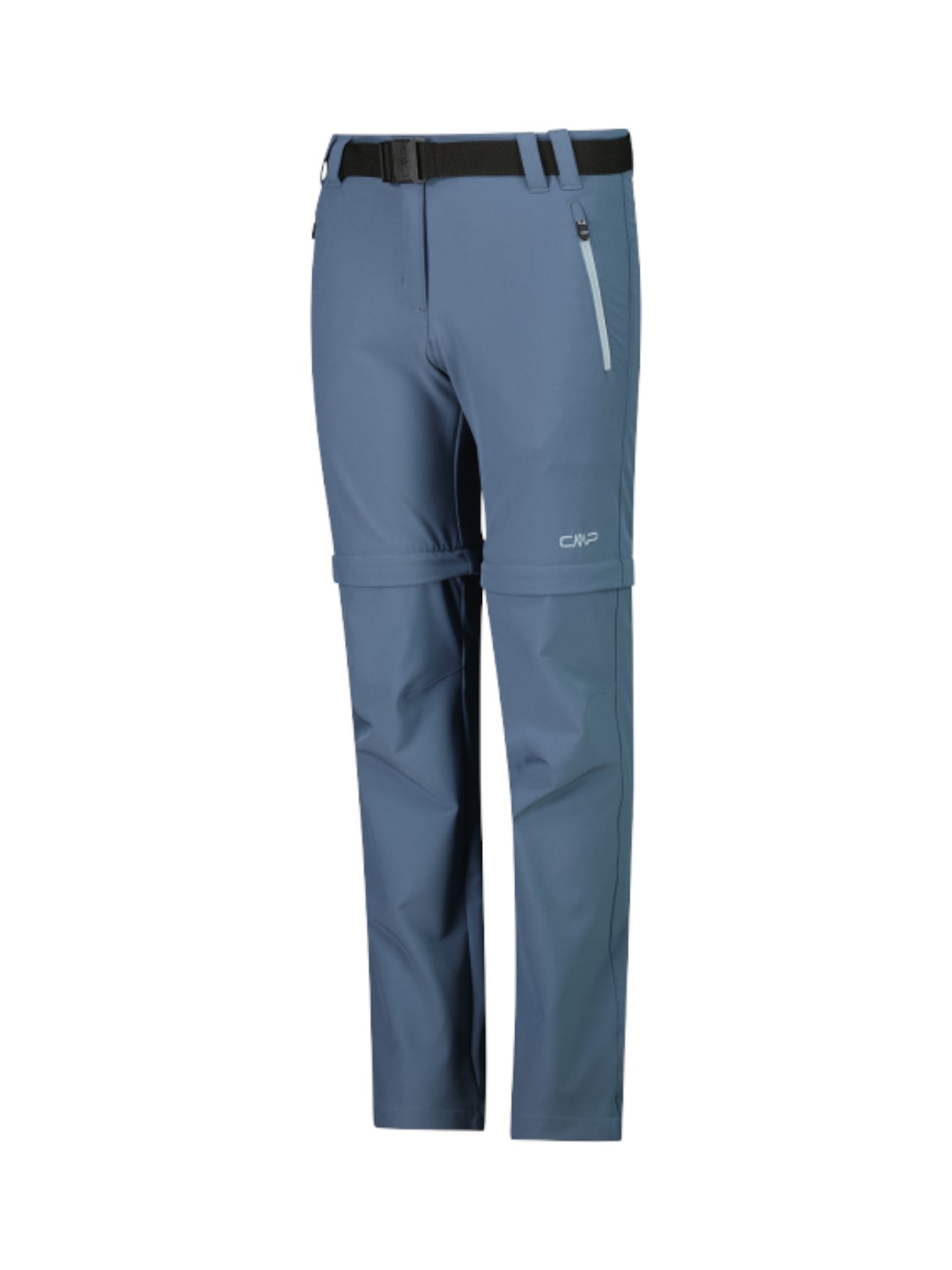 Mädchen Zip Off Stretch Hose mit Gürtel und Dry Function 3