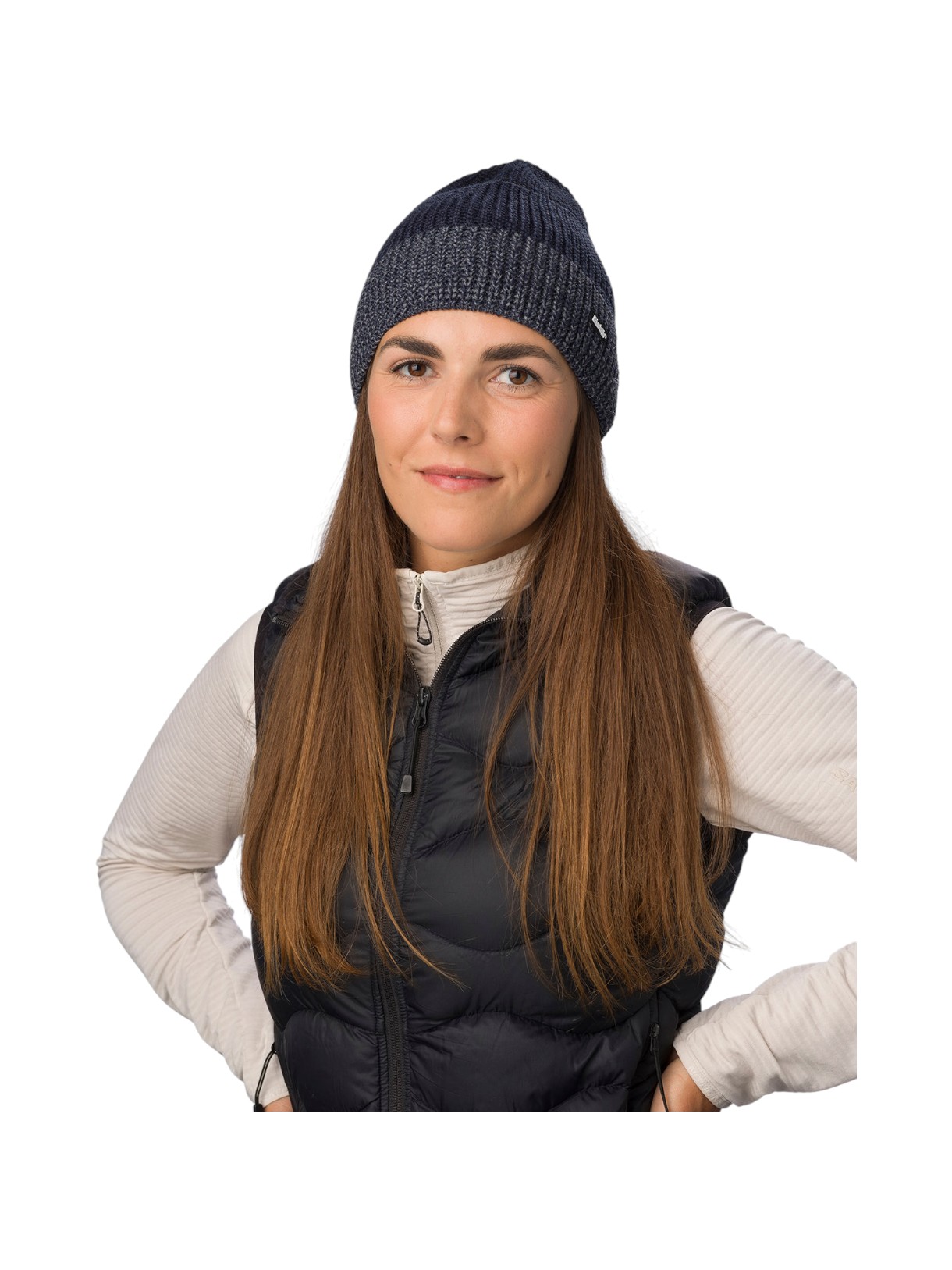 Caris Mütze mit Merinowolle im klassischen Drei-Streifen-Look 3