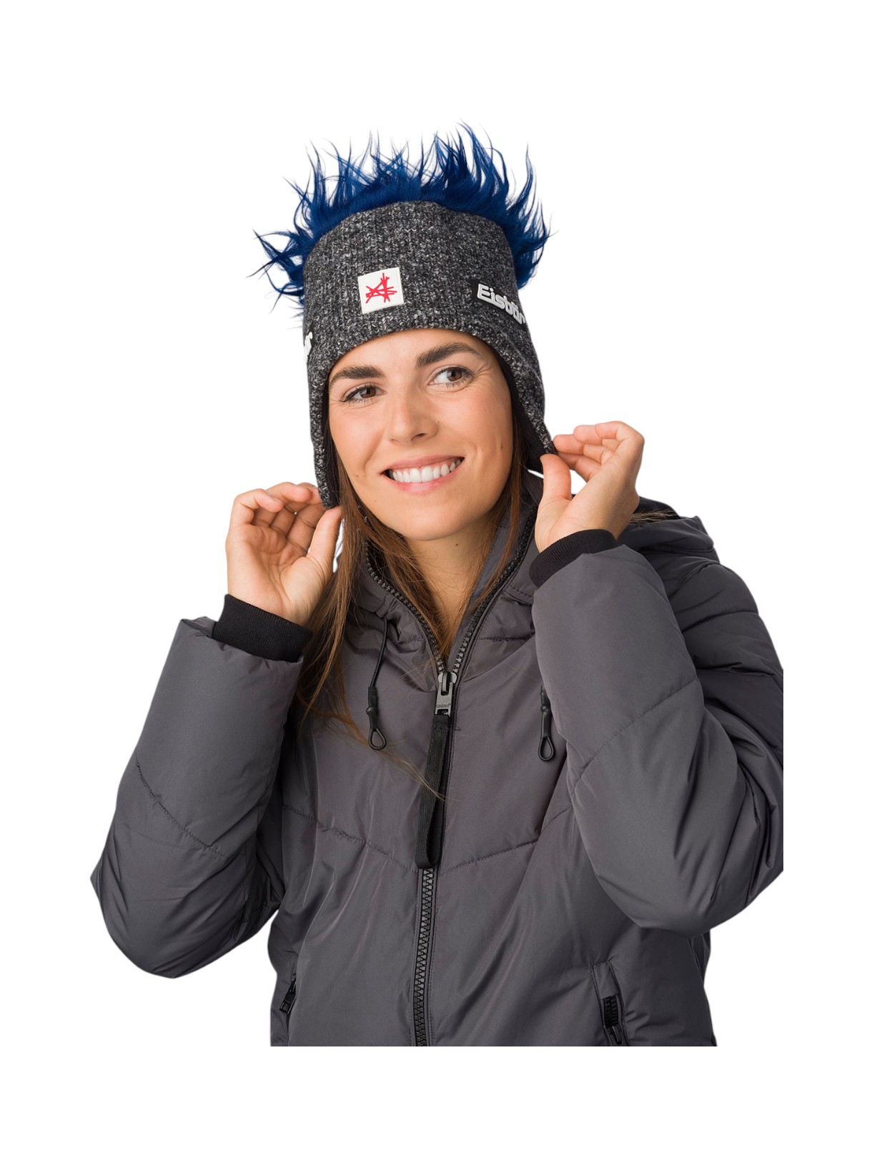 Cocker Fleece Ski Austria Mütze mit Kunstfell Haaren 3