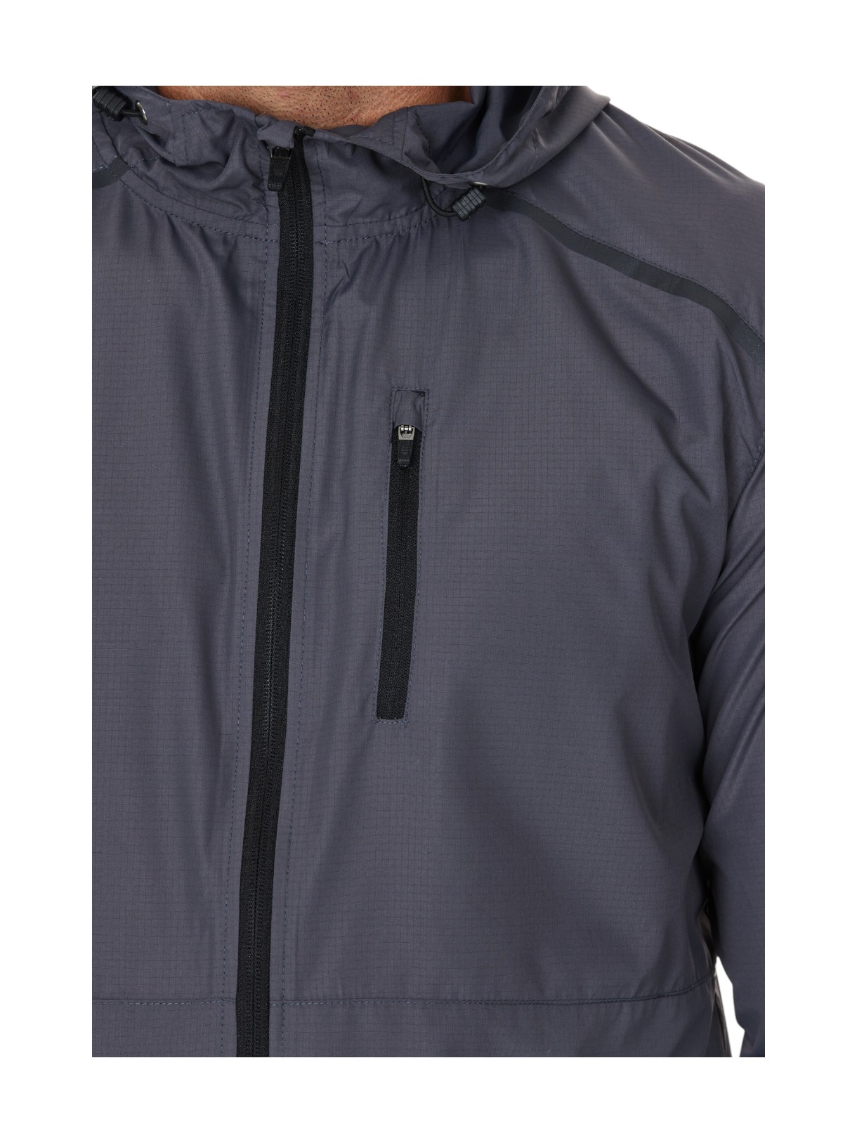Hugoee Herren Laufjacke mit Kapuze 3