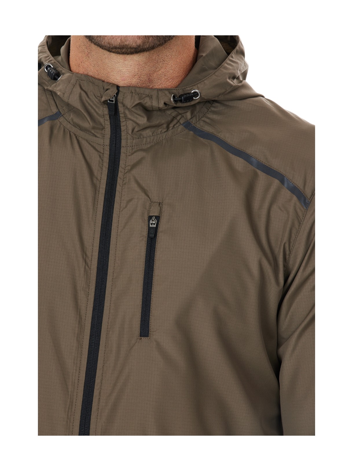 Hugoee Herren Laufjacke mit Kapuze 3
