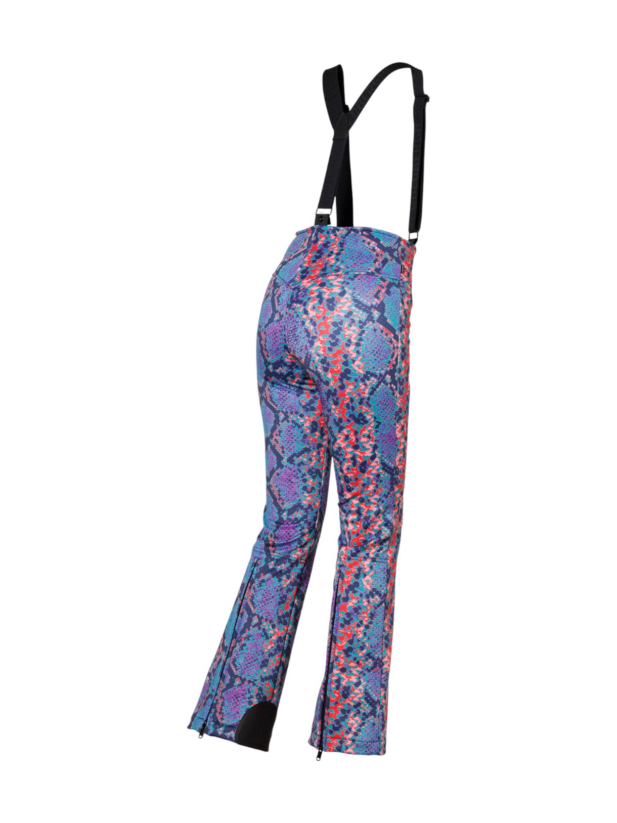 Elena Damen Skihose mit Snake Print und abnehmbaren Hosenträgern 3
