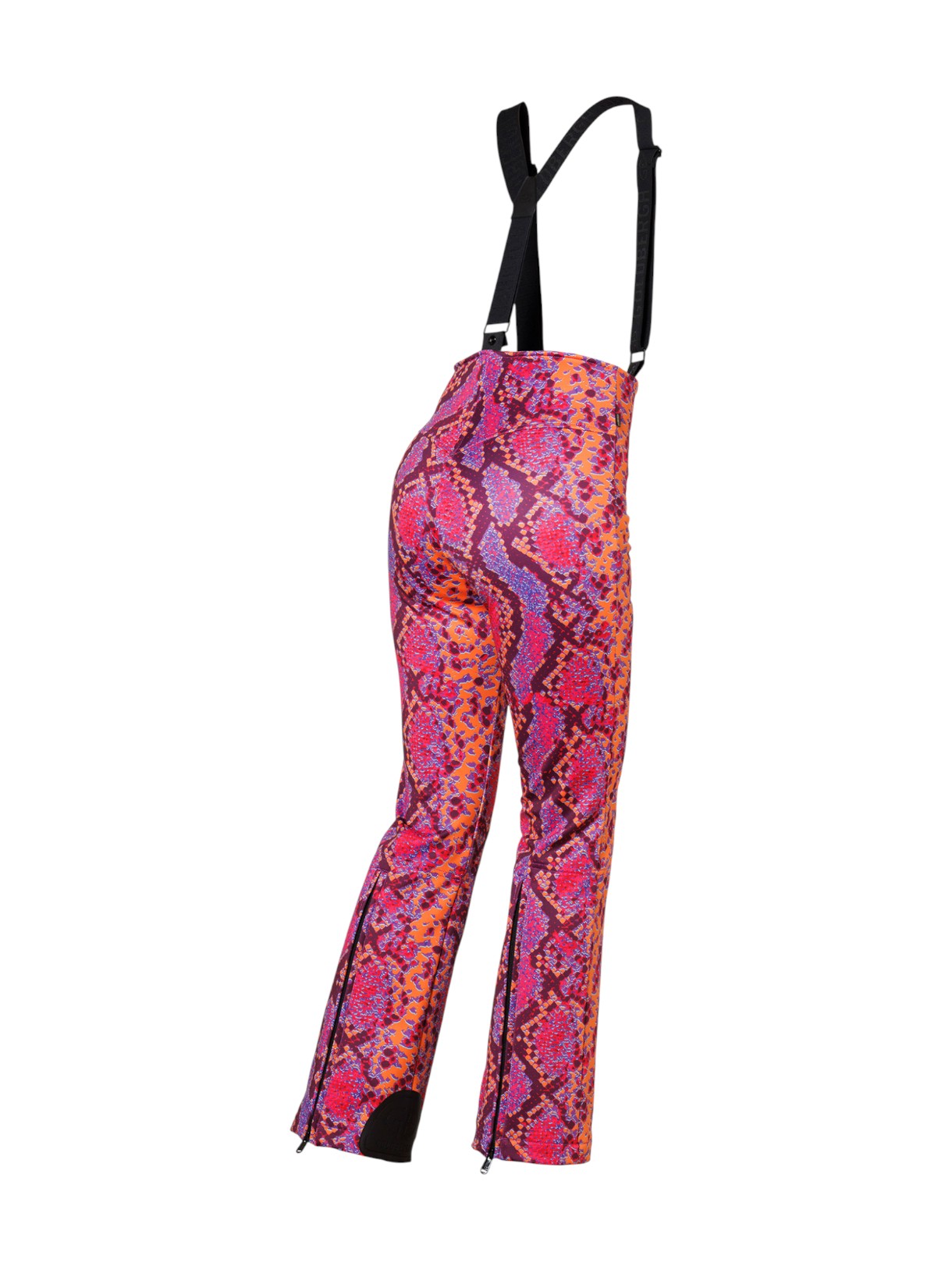 Elena Damen Skihose mit Snake Print und abnehmbaren Hosenträgern 3