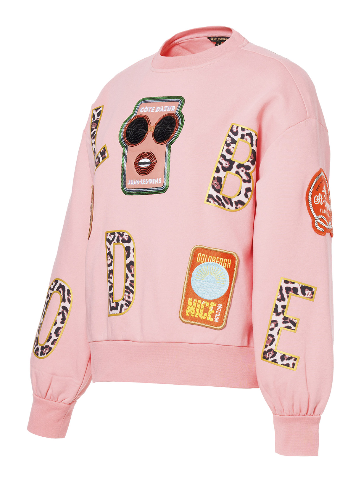 Piscine Damen Sweater mit Allover- Badges 3