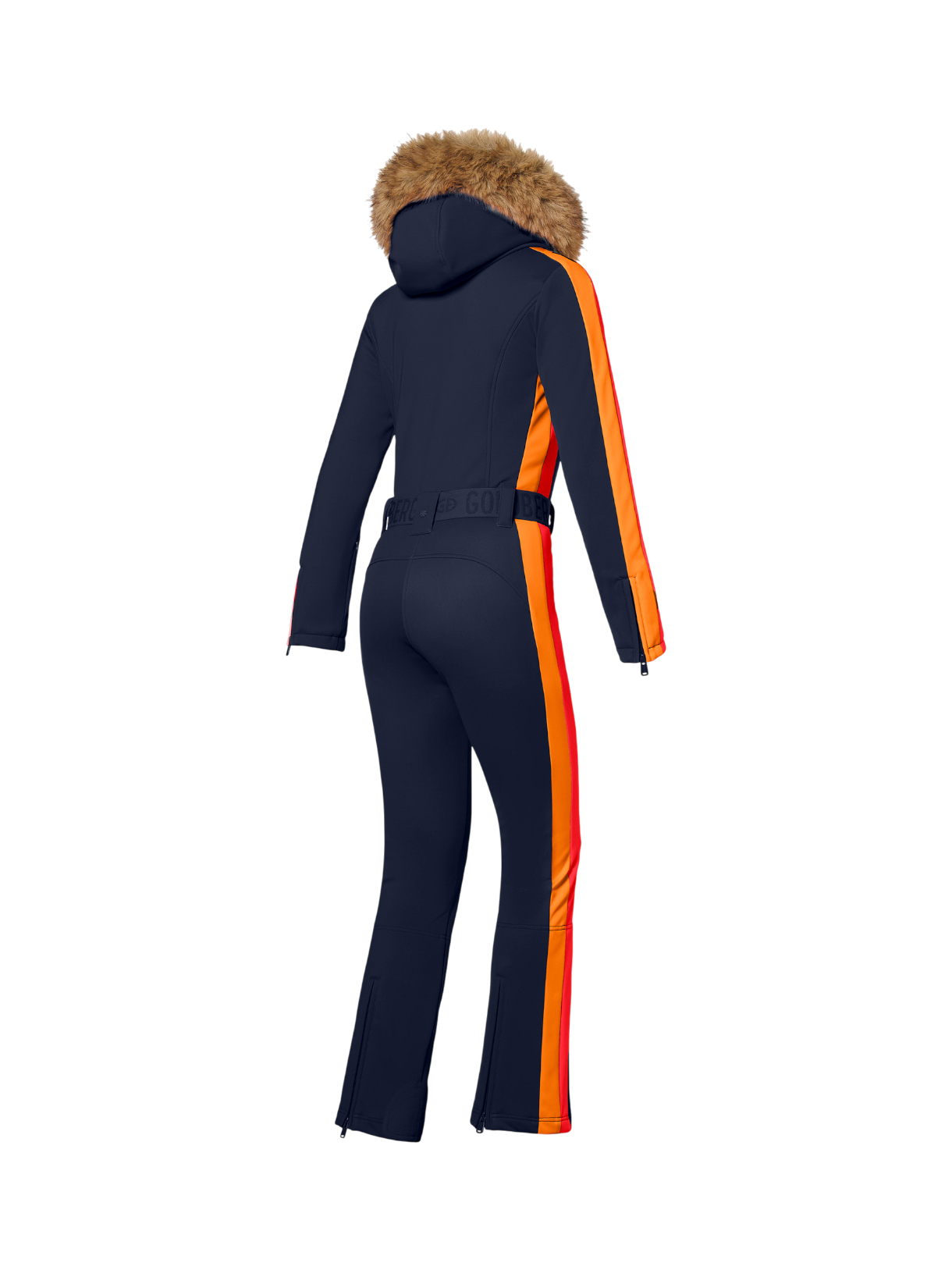 Suvi Softshell Damen Skianzug mit Kapuze und Kunstfellbesatz 3