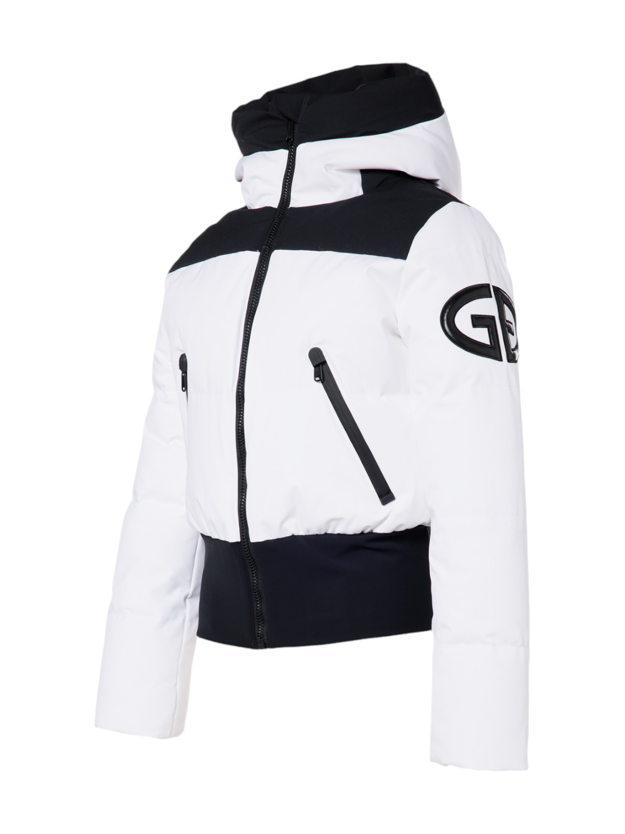 Village Damen Daunen Bomber Skijacke mit Kapuze 3