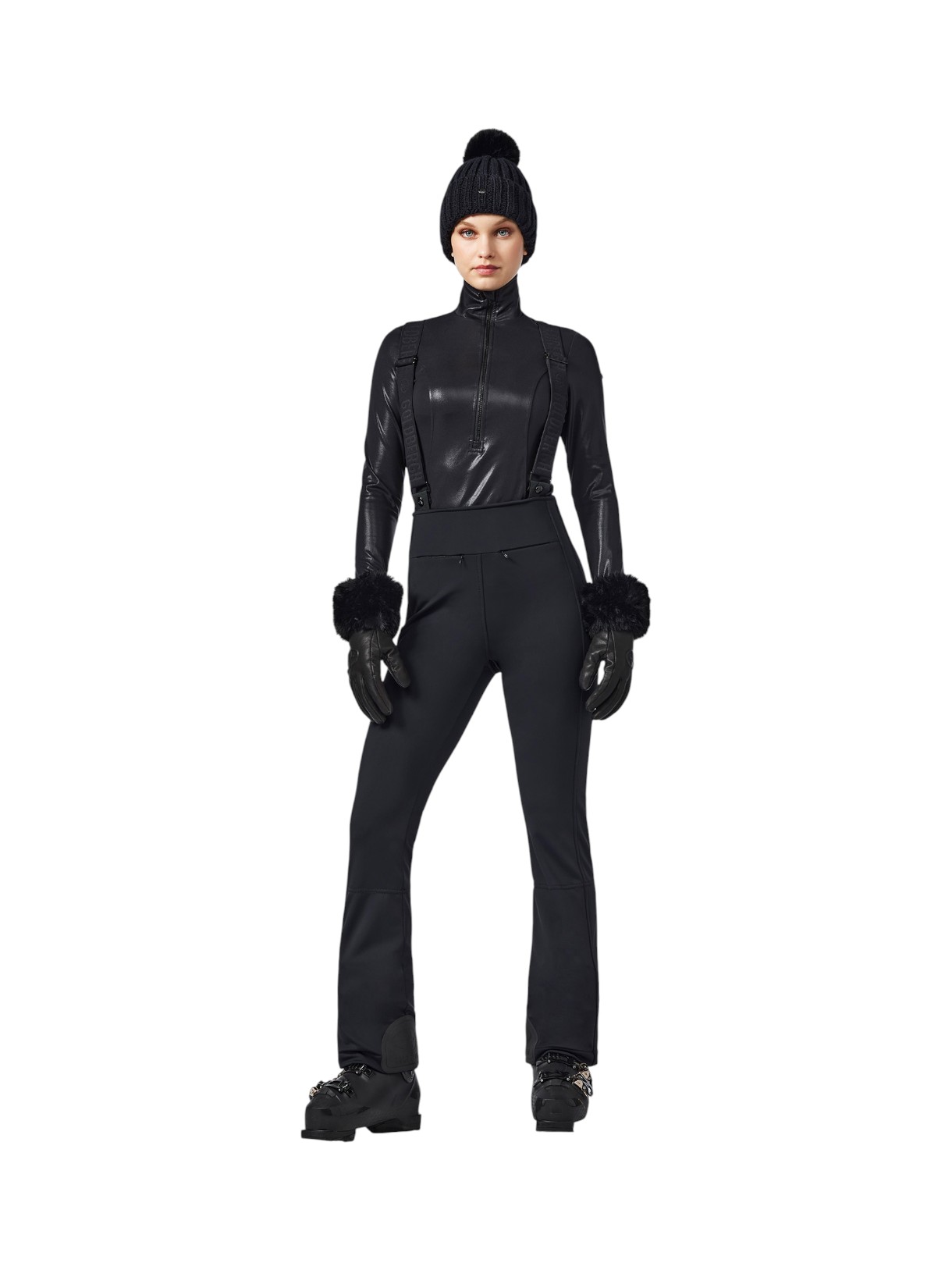 Wink Glamour glänzender Damen Skipulli 3