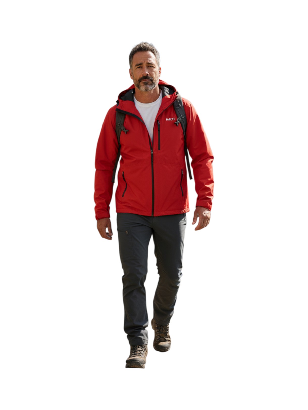 Forter DX Herren Shell Regen Jacke mit Kapuze 3