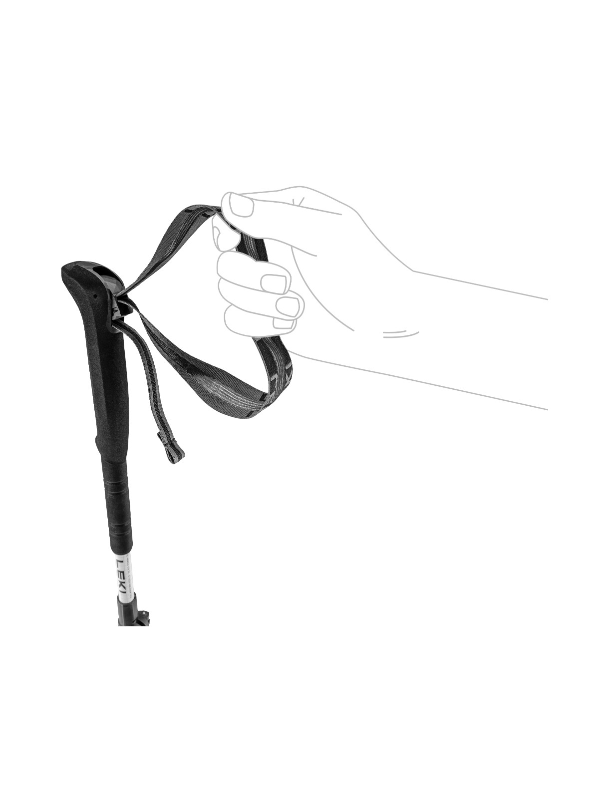 Skytera FX Carbon SL Wanderstöcke 110 - 130 cm Länge verstellbar 3