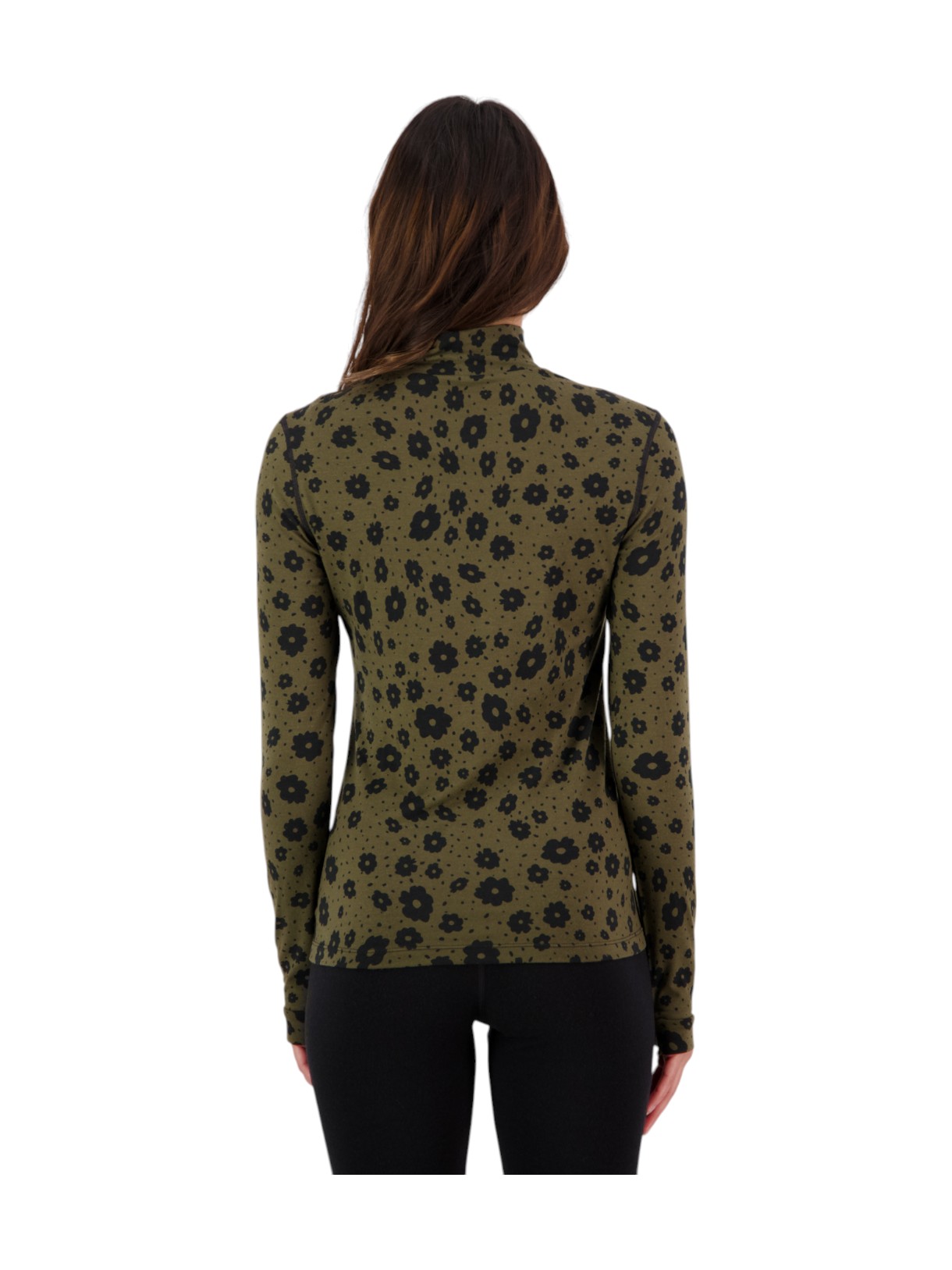 Merino Flex 200 Mock Neck Damen Langarm Shirt 3