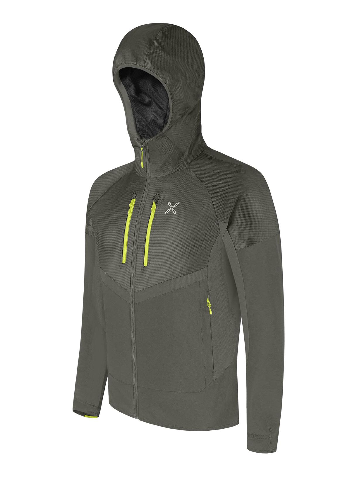 Spitze Herren Hybrid Wind Jacke mit Kapuze 3