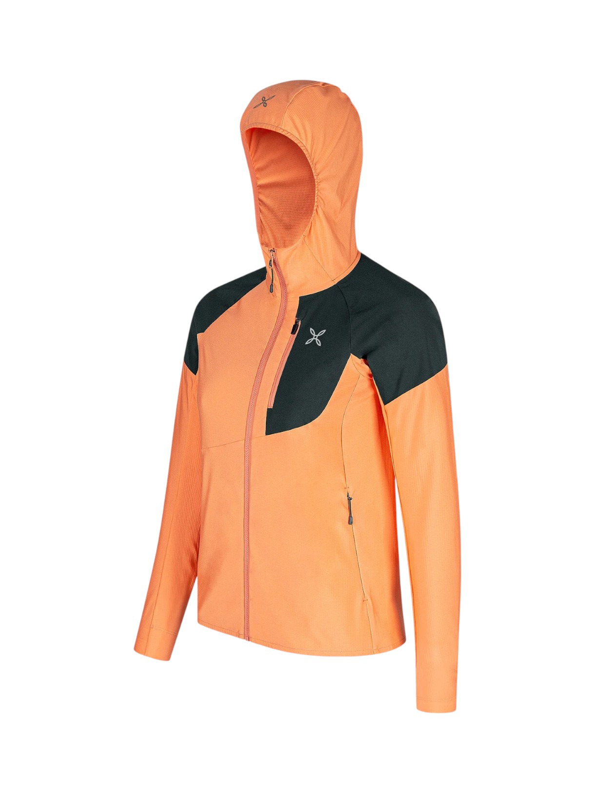 Spitze Hooded Maglia Damen Fleece Jacke mit Kapuze 3