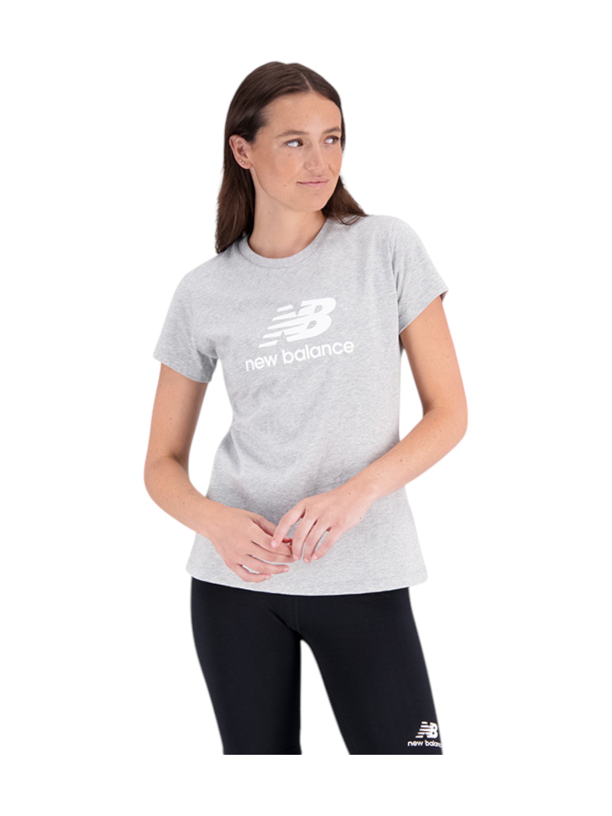 Essentials Stacked Logo Damen T-Shirt 3