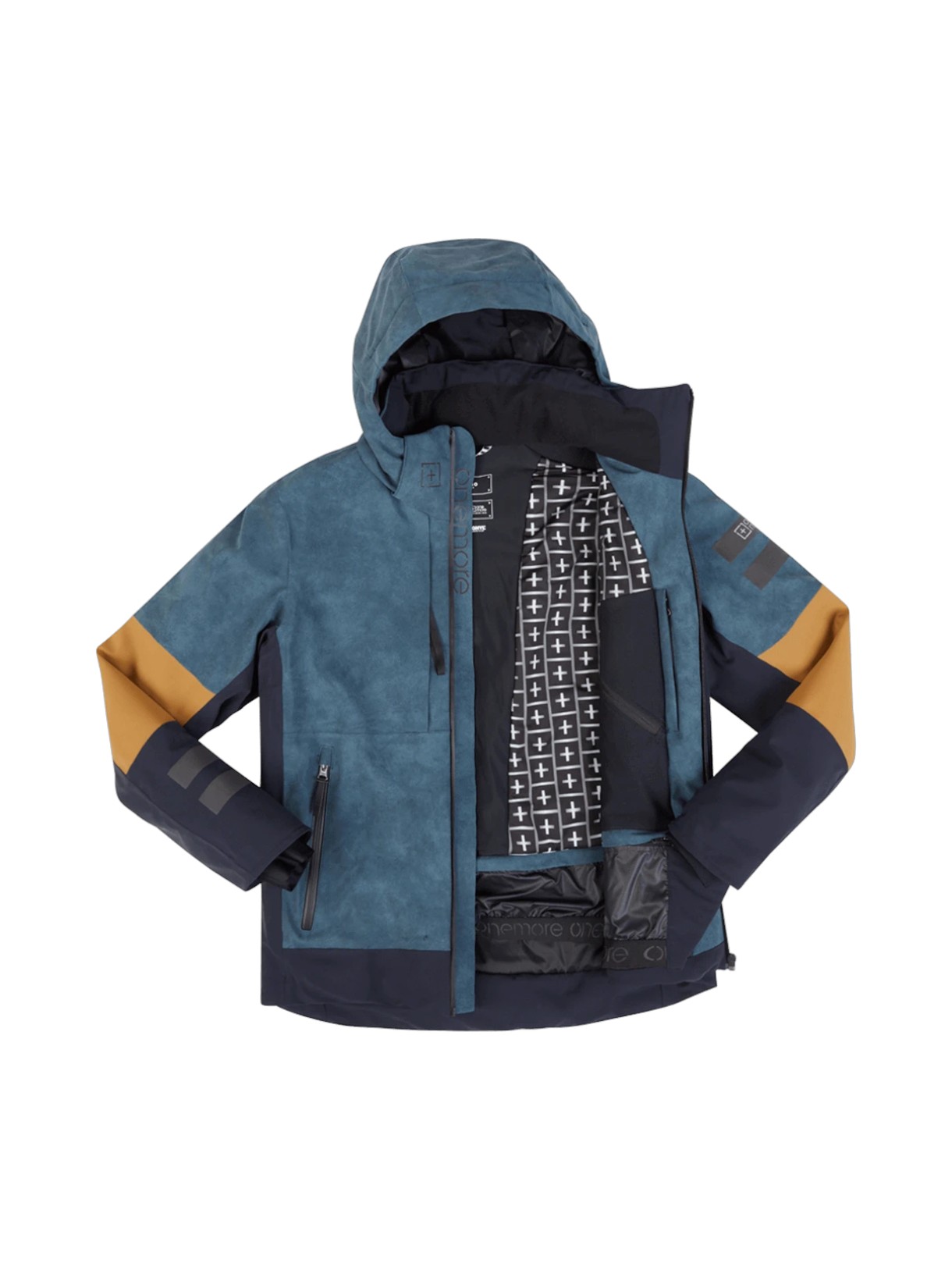 101 Insuladed Herren Skijacke mit abnehmbarer Kapuze 3