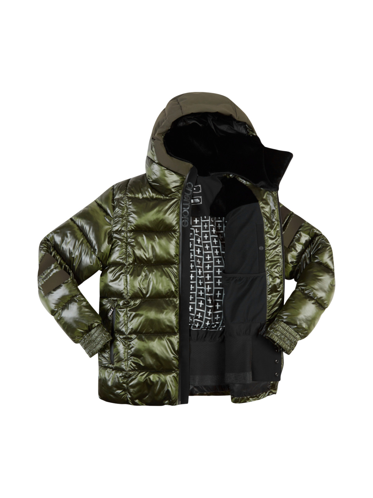 211 Eco-Down Herren Ski- und Freizeit Jacke mit Kapuze 3