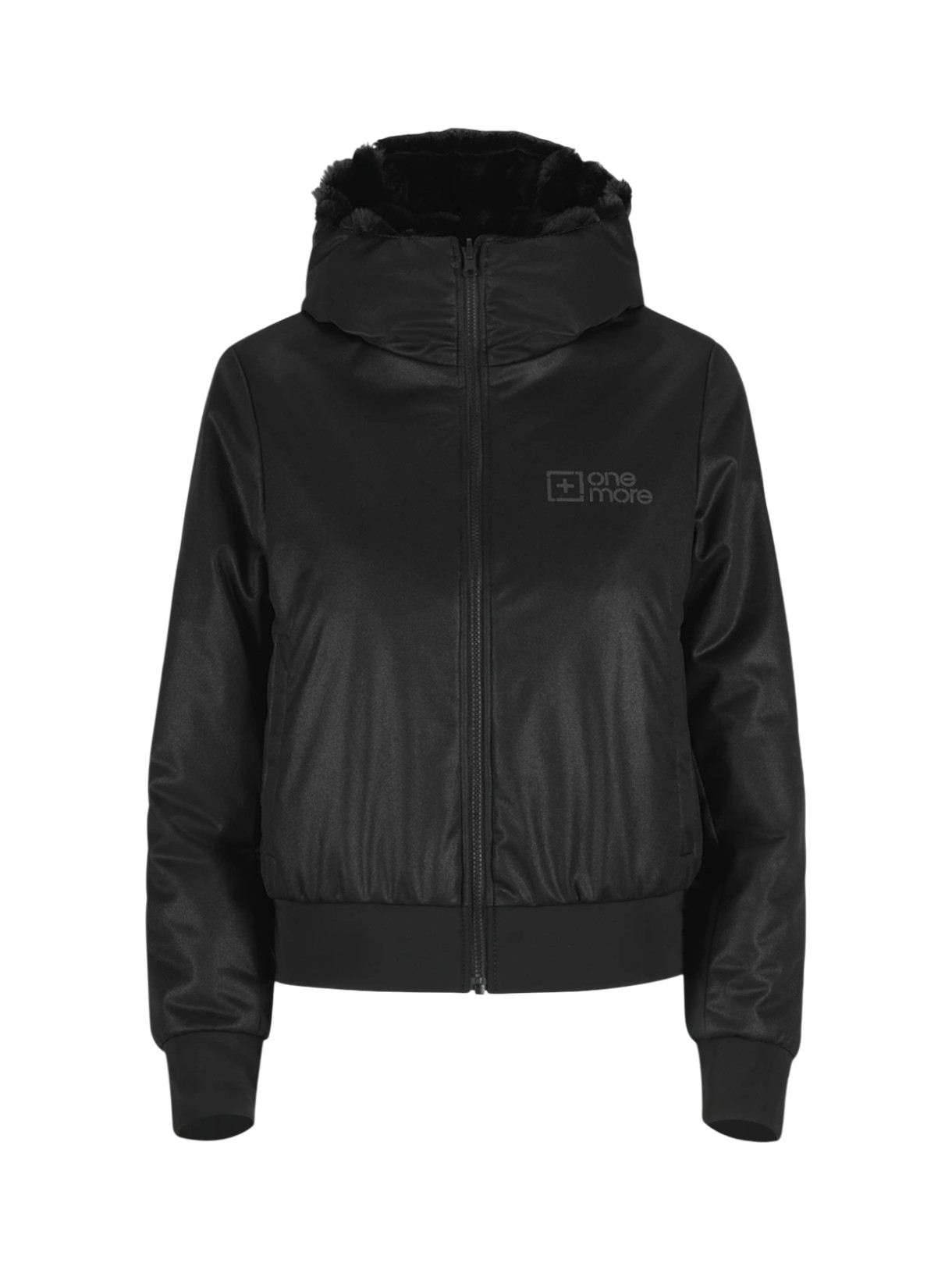 461 Damen Double Face Bomber Wende Skijacke mit Kapuze 3