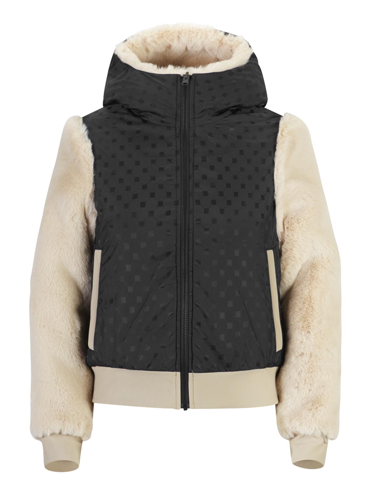 461 Double-Face Bomber Damen Skijacke mit Kapuze 3