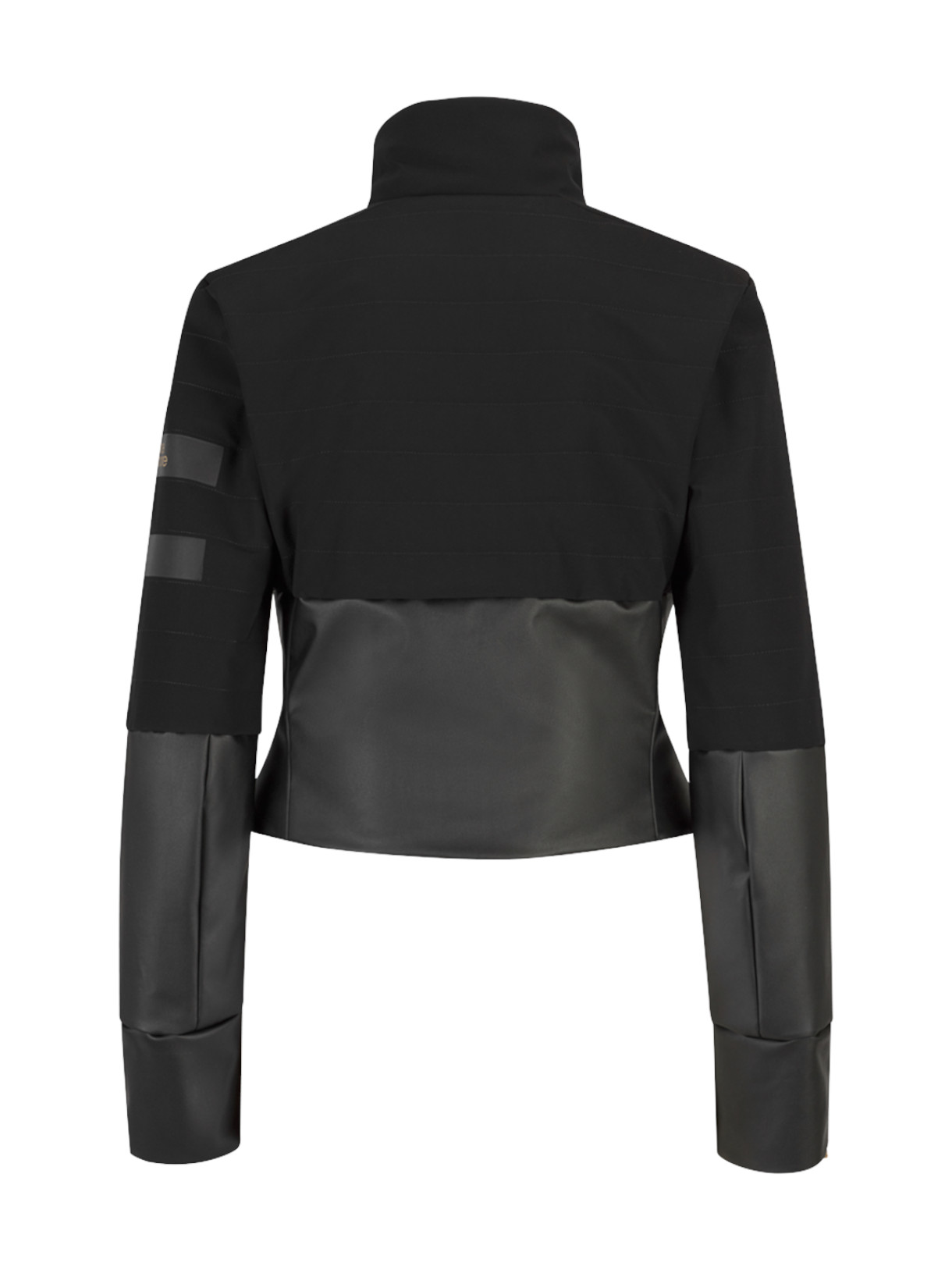 471 Zweiteilige Damen Cropped Jacke mit Kunstpelz Bolero 3