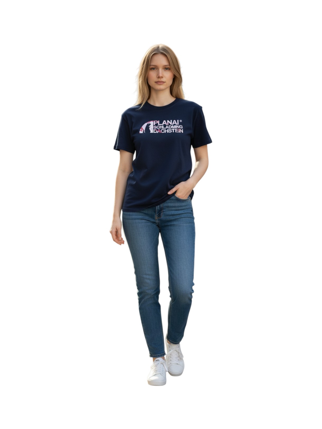 Planai Dachstein South Logo Damen T-Shirt 3