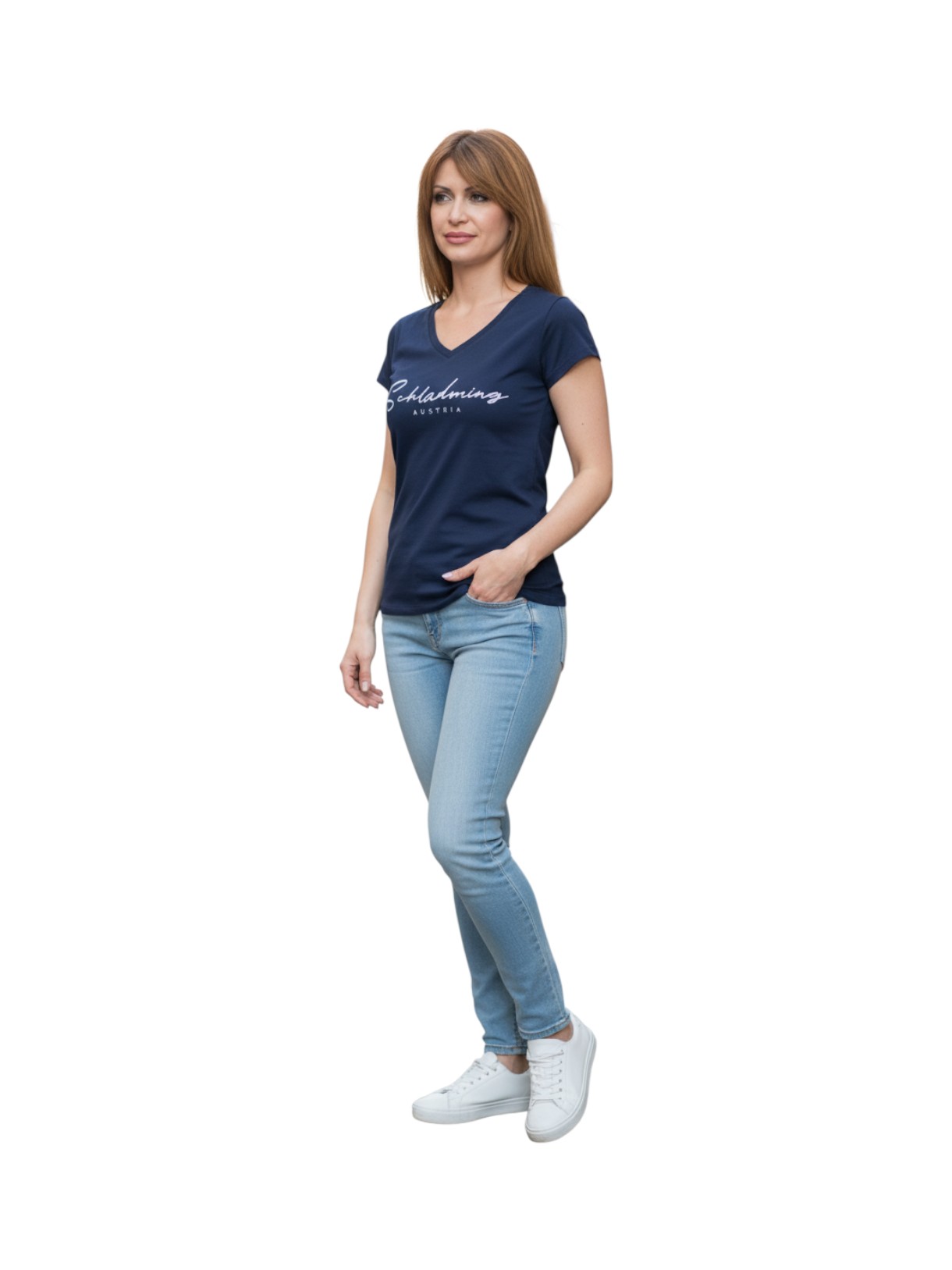 V Stylo Style Damen T-Shirt 3