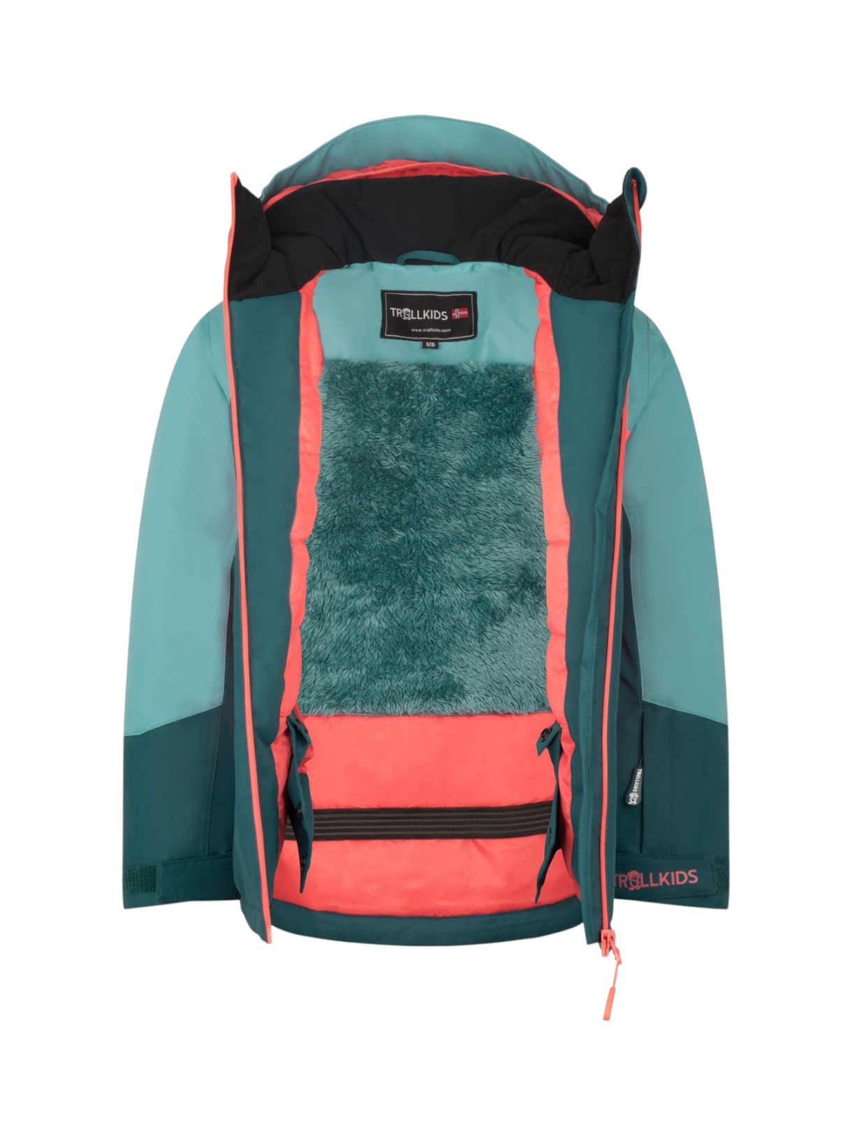 Girls Rauland wasserdichte Mädchen Skijacke mit Kapuze 3