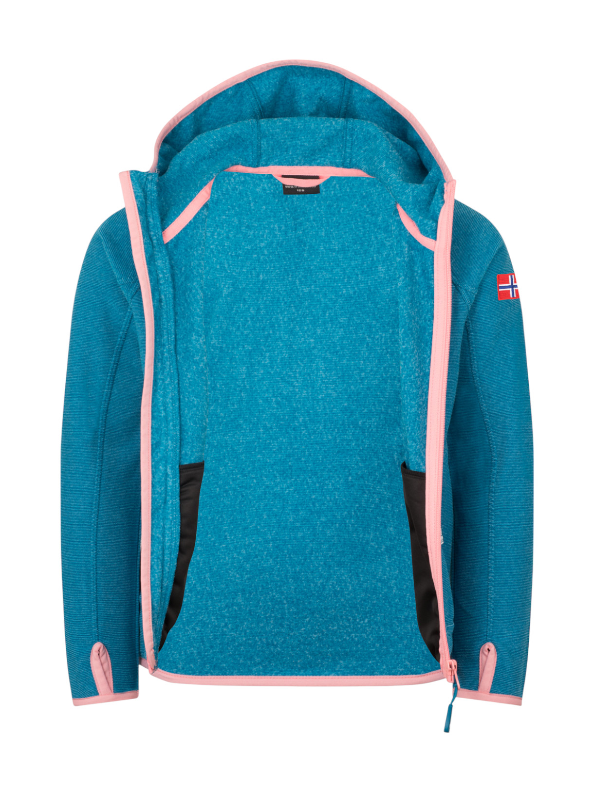 Sandefjord Mädchen Fleece Jacke mit Kapuze 3