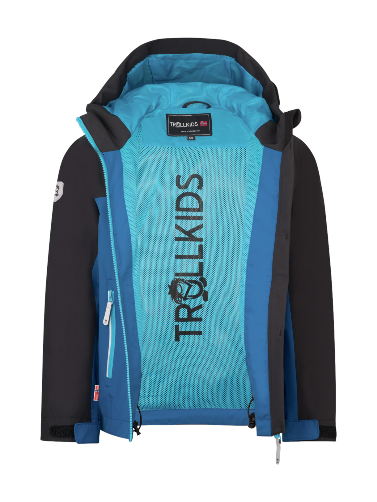 Telemark wasserdichte Kinder Outdoor Jacke mit Kapuze 3