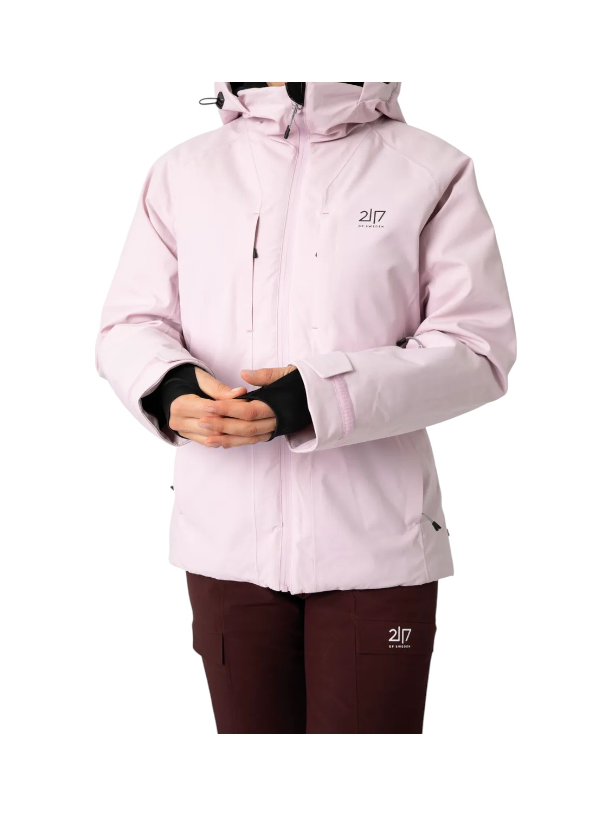 Edum Damen Skijacke mit Kapuze 4