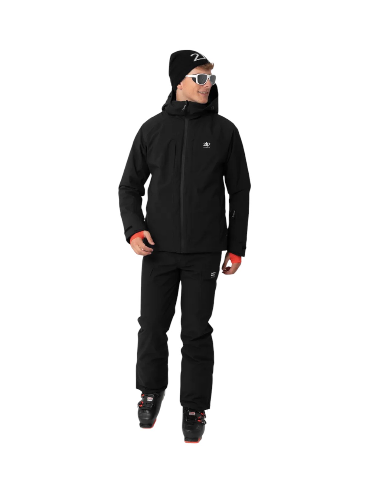 Edum Herren Skijacke mit Kapuze 4