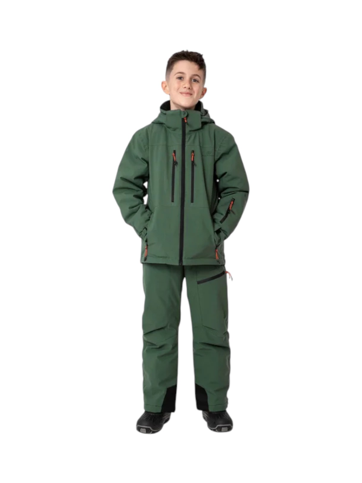 Langas Kinder Skijacke mit abnehmbarer Kapuze 4