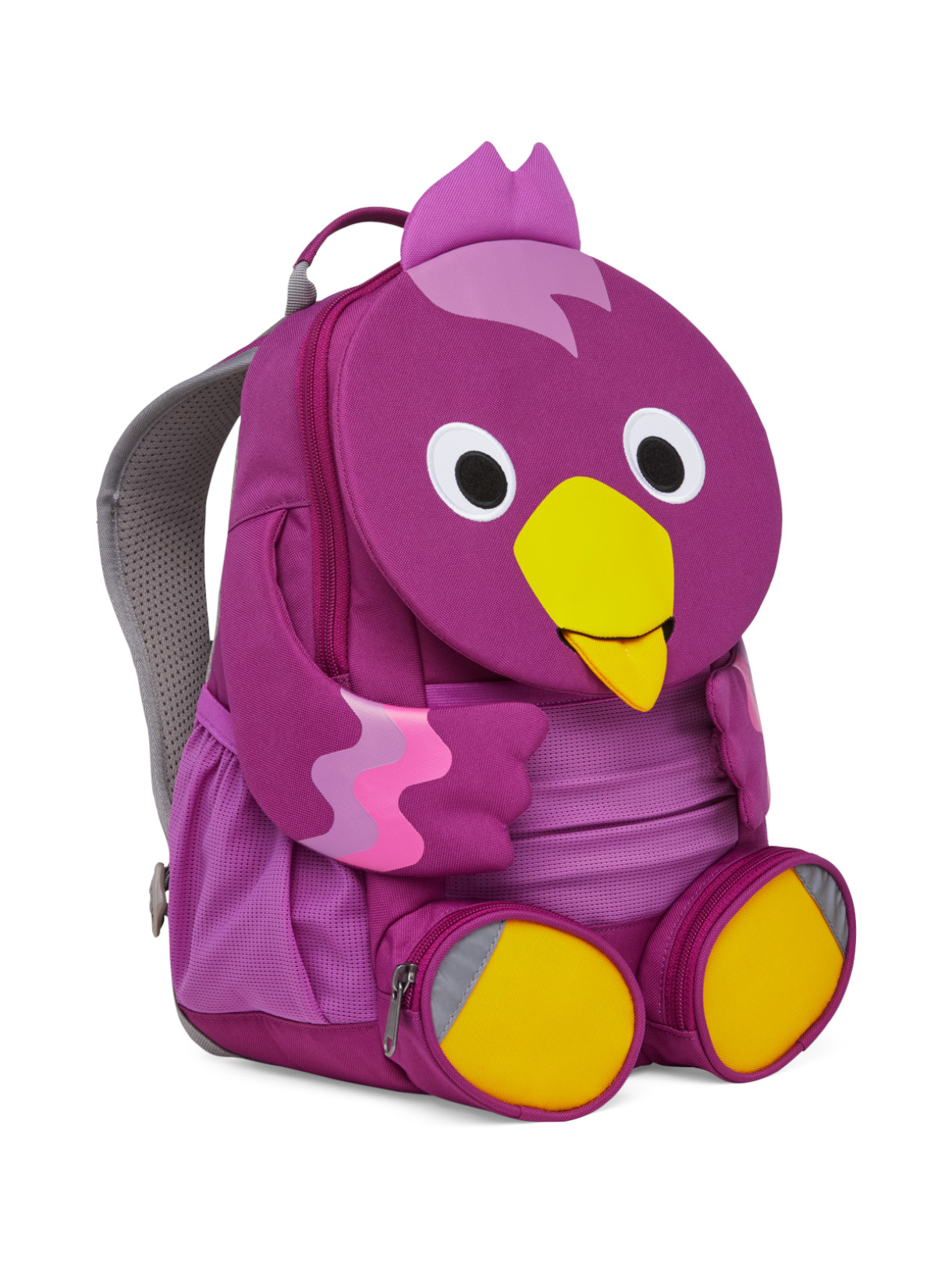 Großer Freund Vogel Kinder Rucksack lila 4