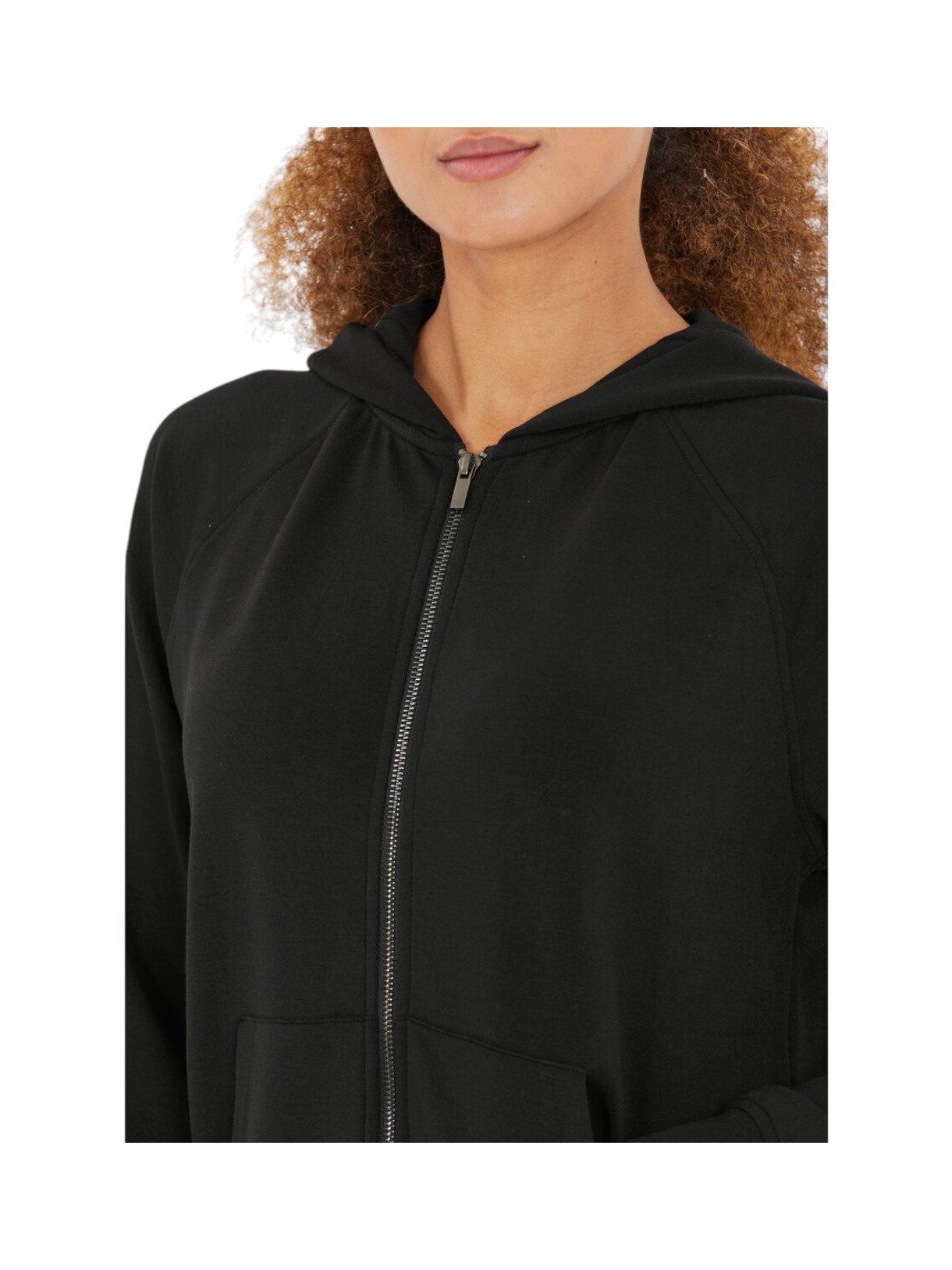 Jacey Damen Full Zip Sweat Jacke mit Kapuze 4