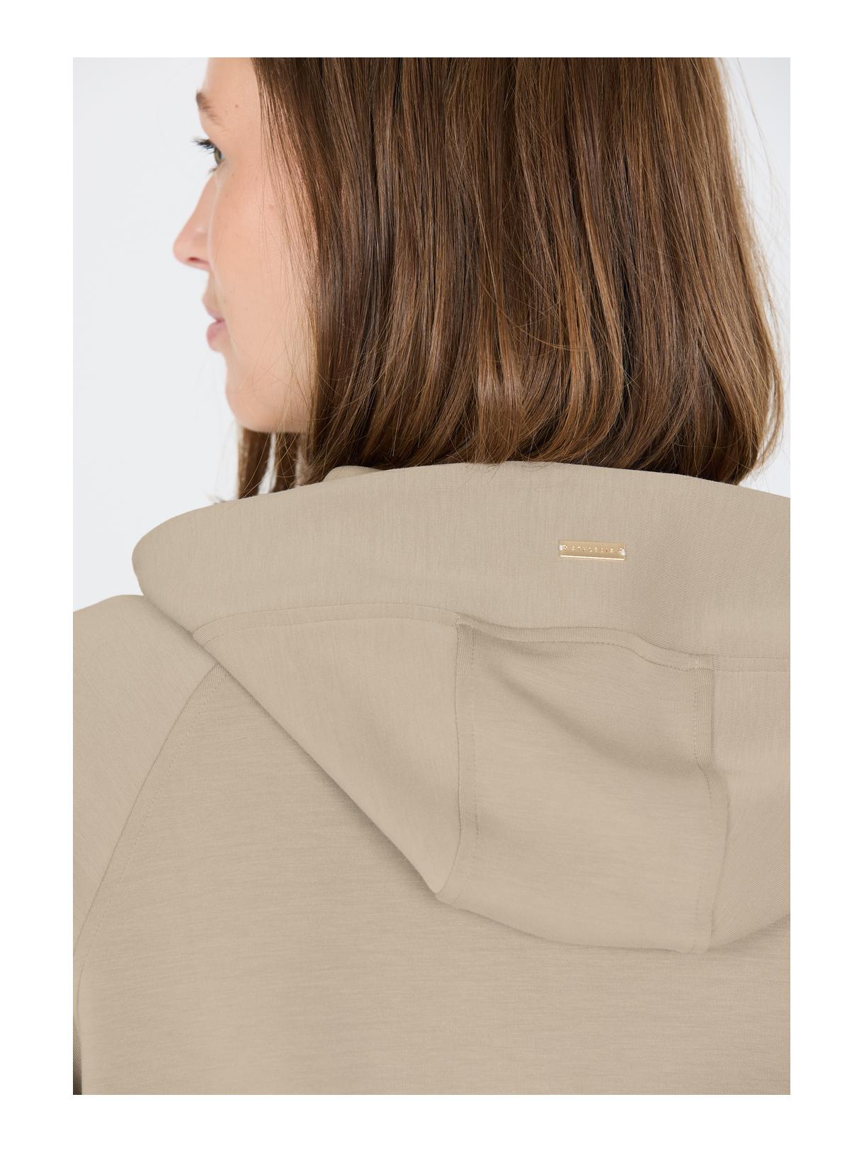 Jacey Damen Full Zip Sweat Jacke mit Kapuze 4