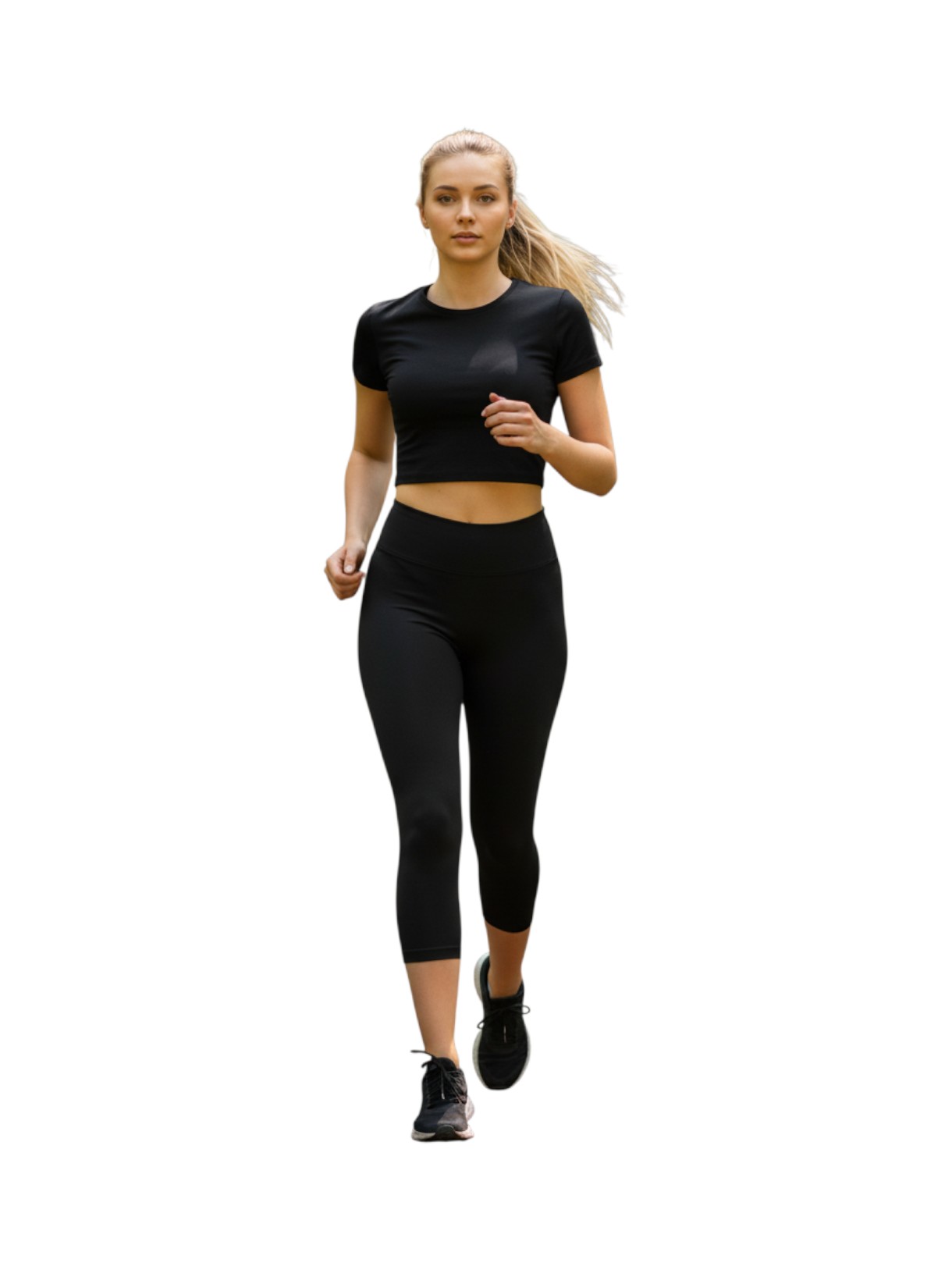 3/4 Damen Leggings aus 4-Wege Stretch 4