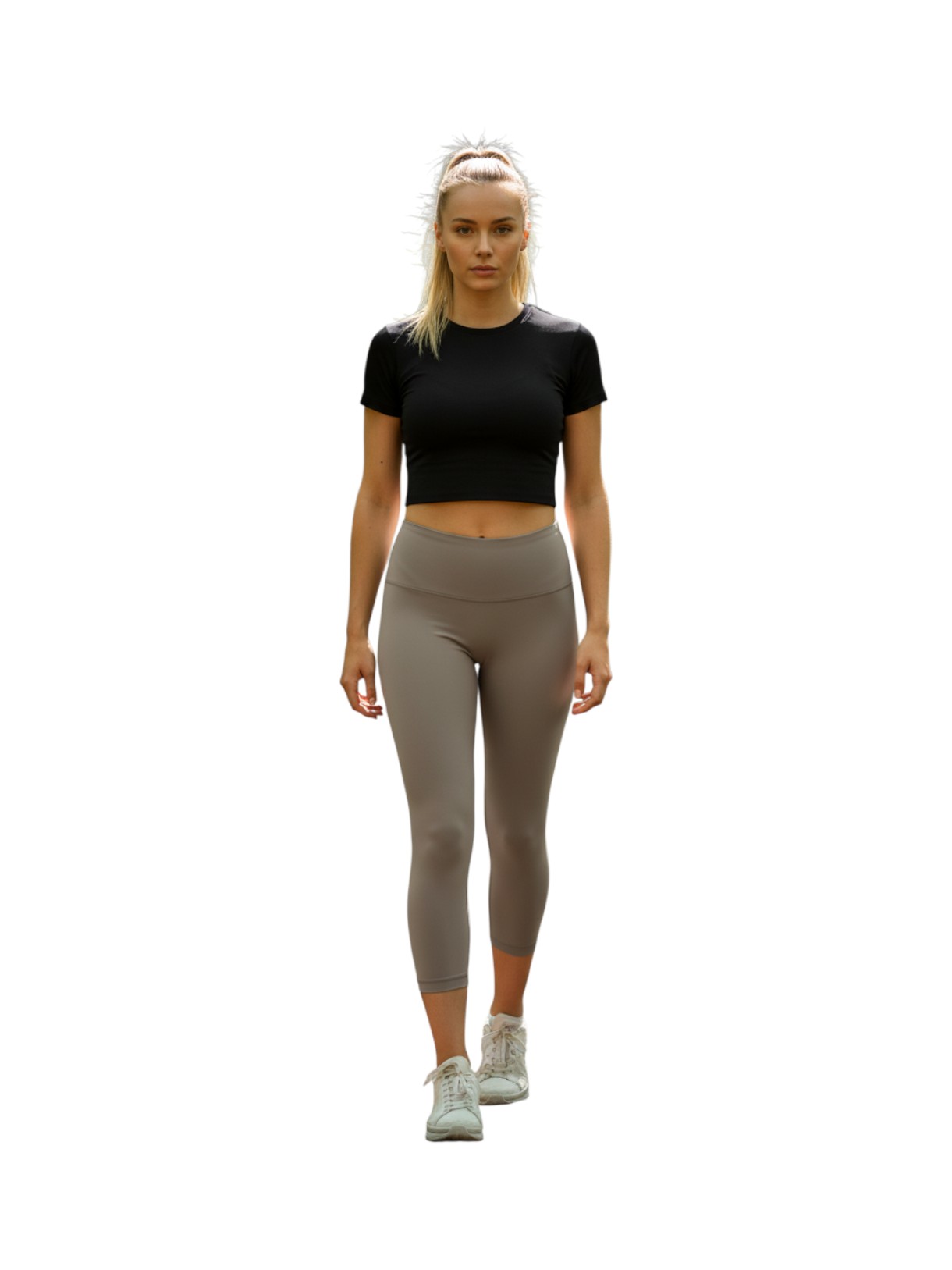 3/4 Damen Stretch Leggings aus 4-Wege Stretch 4