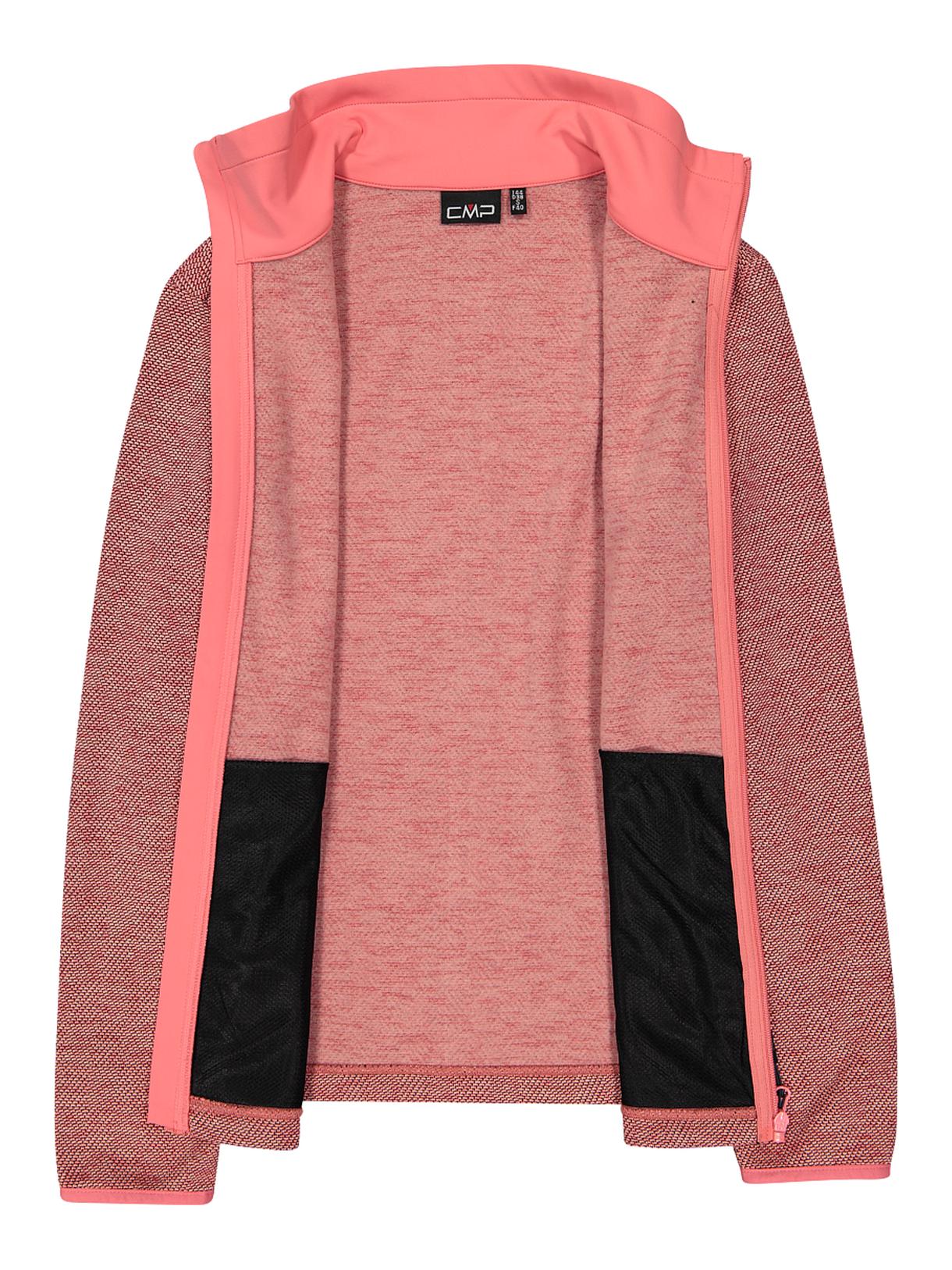 Damen Fleecejacke mit Knit Tech Jacquard 4