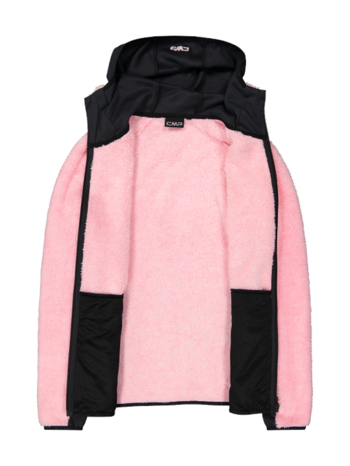 Damen Highloft Fleece Jacke mit Kapuze 4