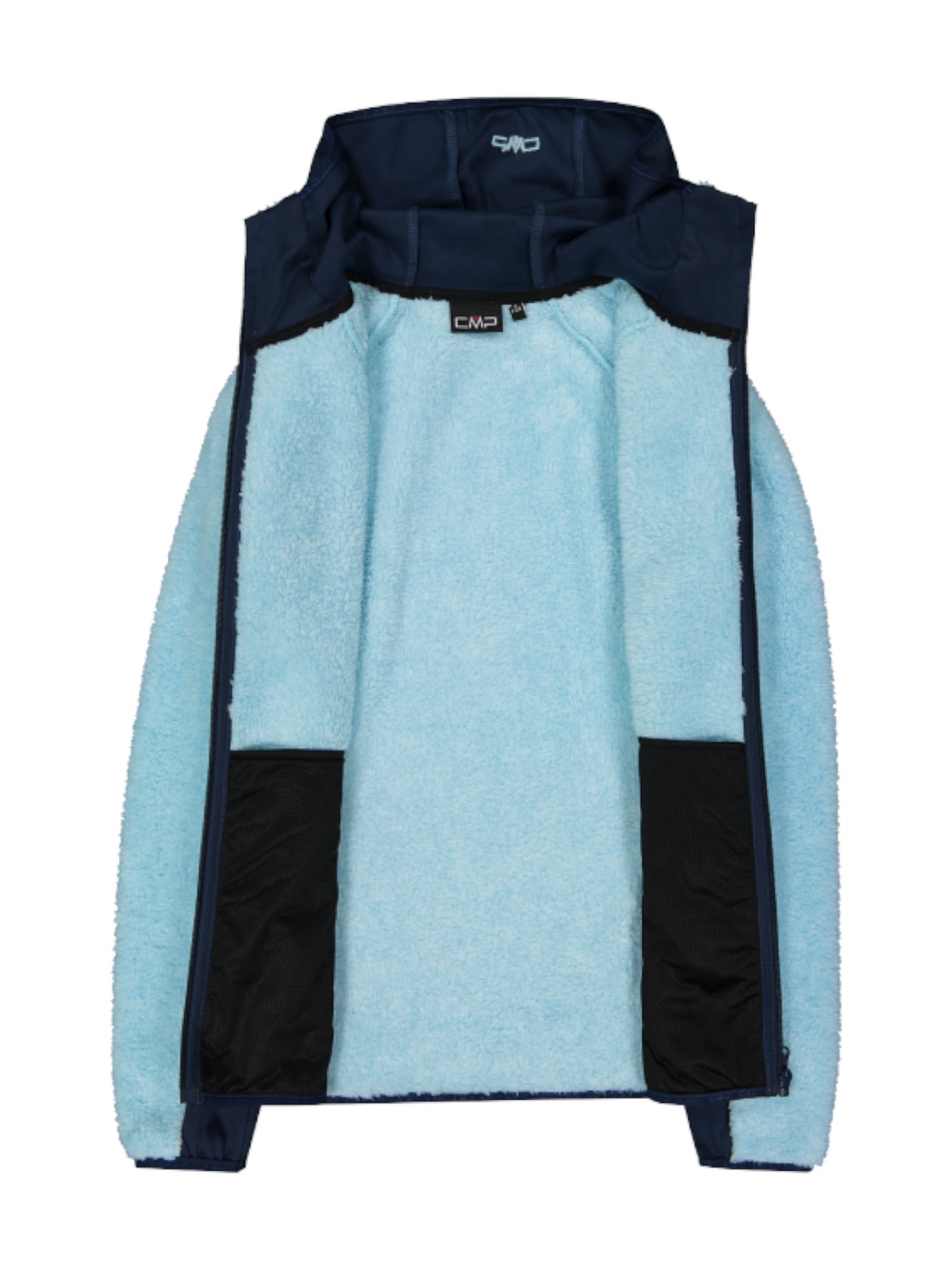 Damen Highloft Fleece Jacke mit Kapuze 4