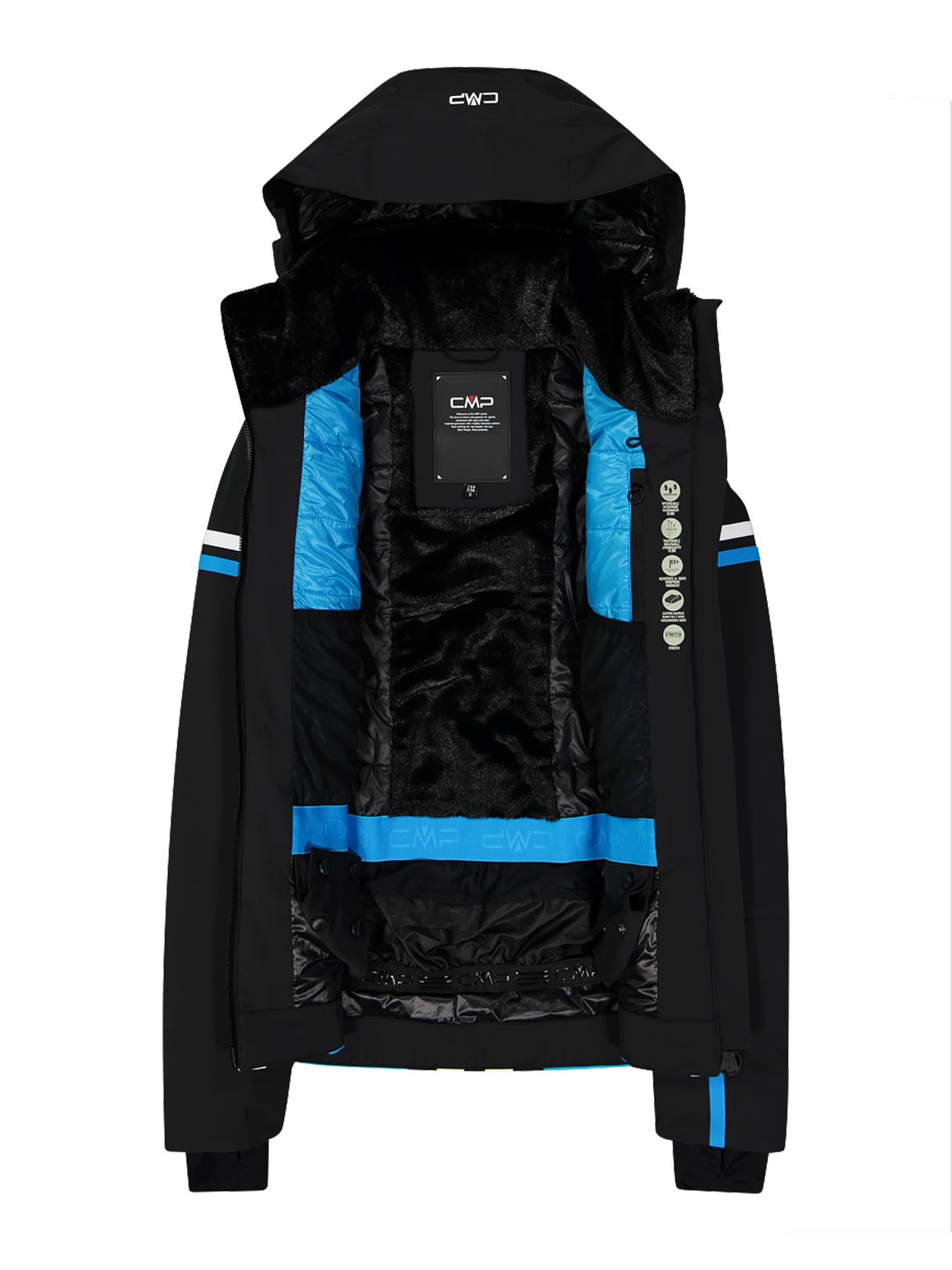 Damen Skijacke mit abnehmbarer Kapuze 4