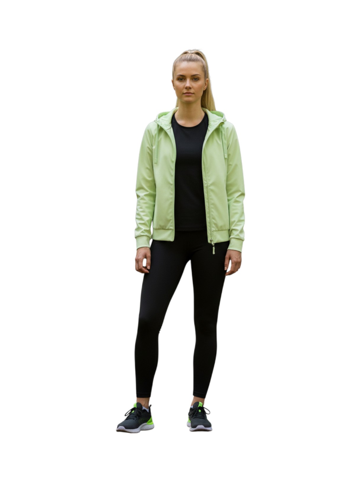 Damen Sweat Jacke mit Kapuze 4