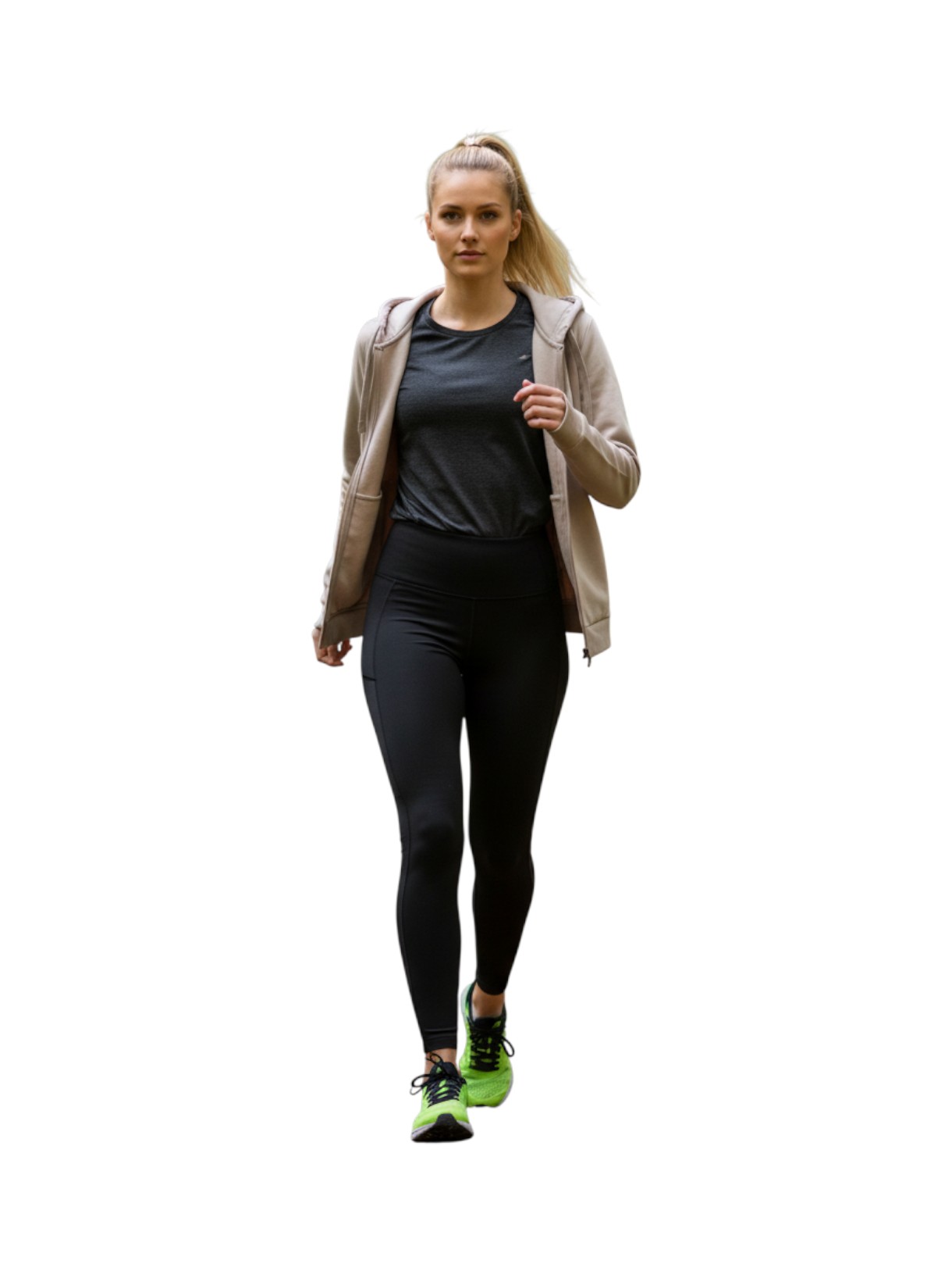 Damen Sweat Jacke mit Kapuze 4