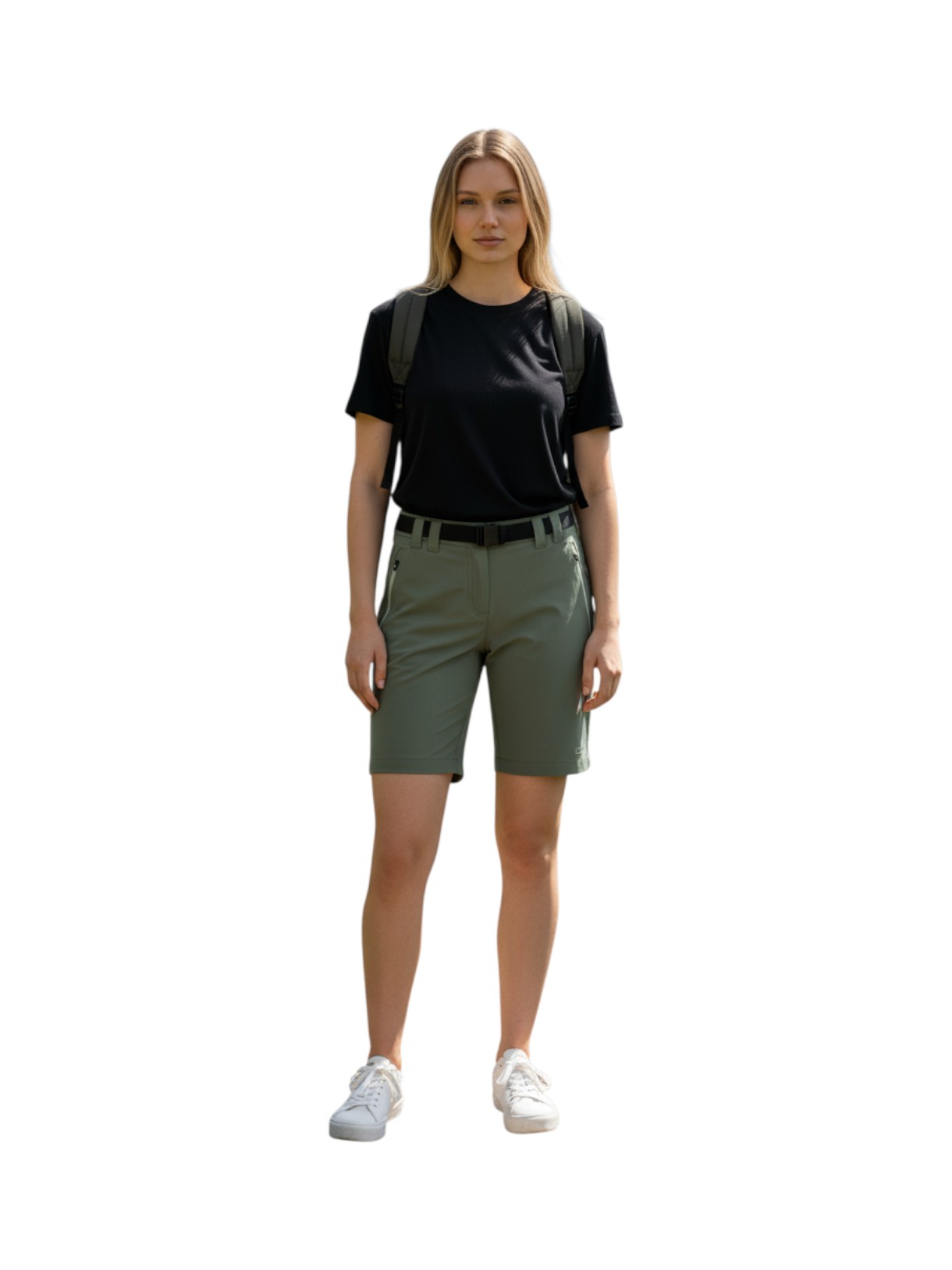 Damen Trekking Bermuda Shorts mit Gürtel und Dry Function 4
